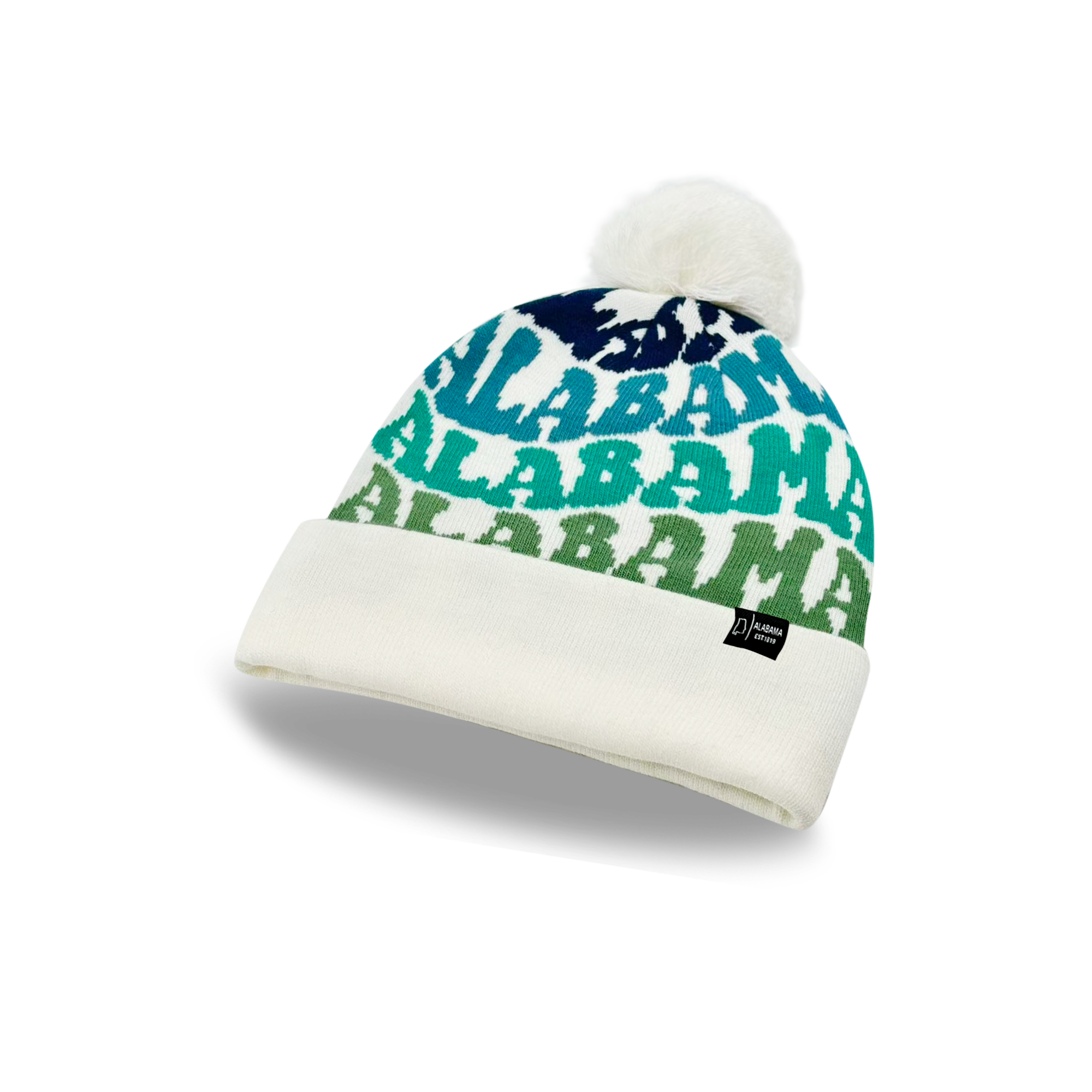 ALABAMA Colorful Pom Pom Beanie Hat - Warm Knitted Winter hat