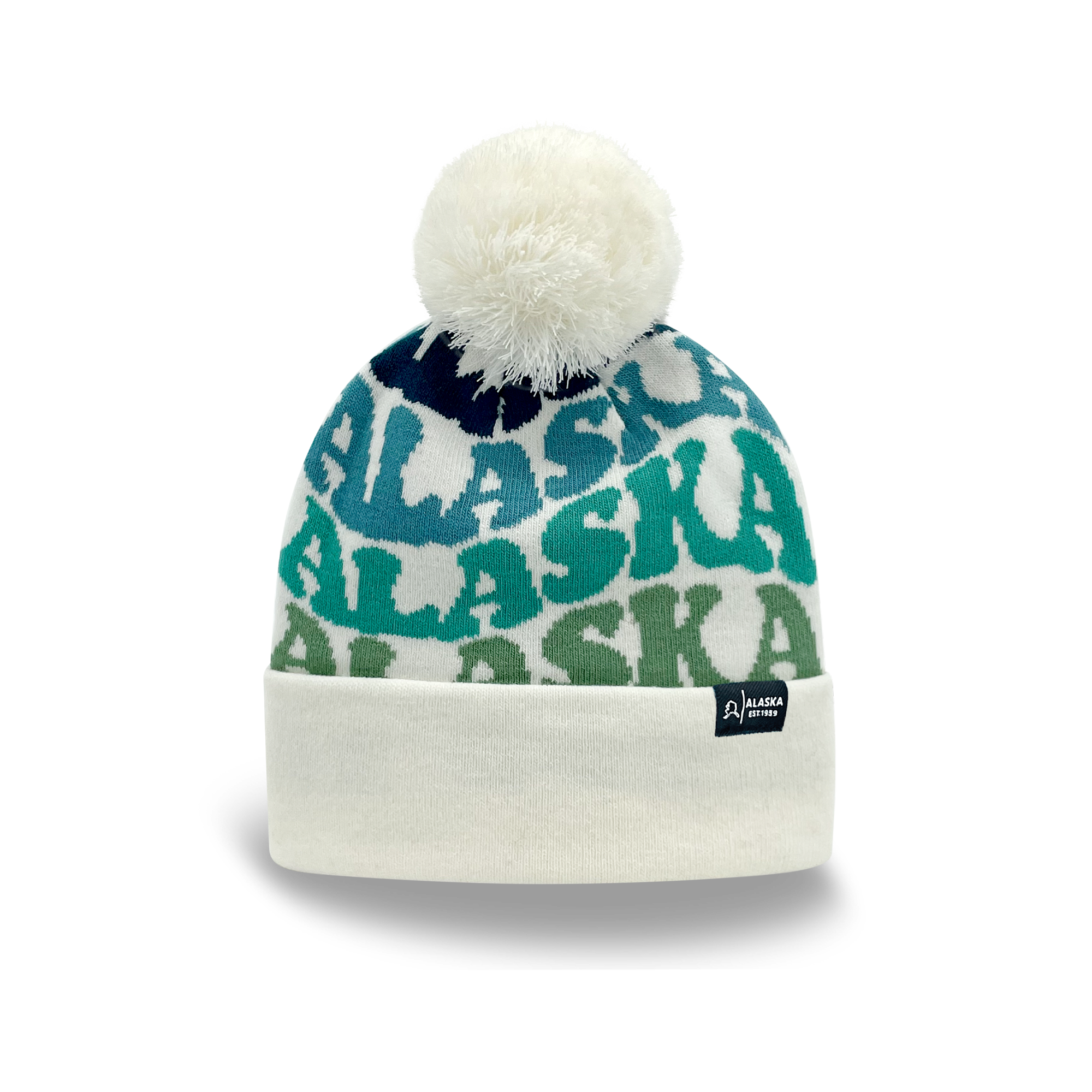 ALASKA Colorful Pom Pom Beanie - Warm Knitted Winter Hat