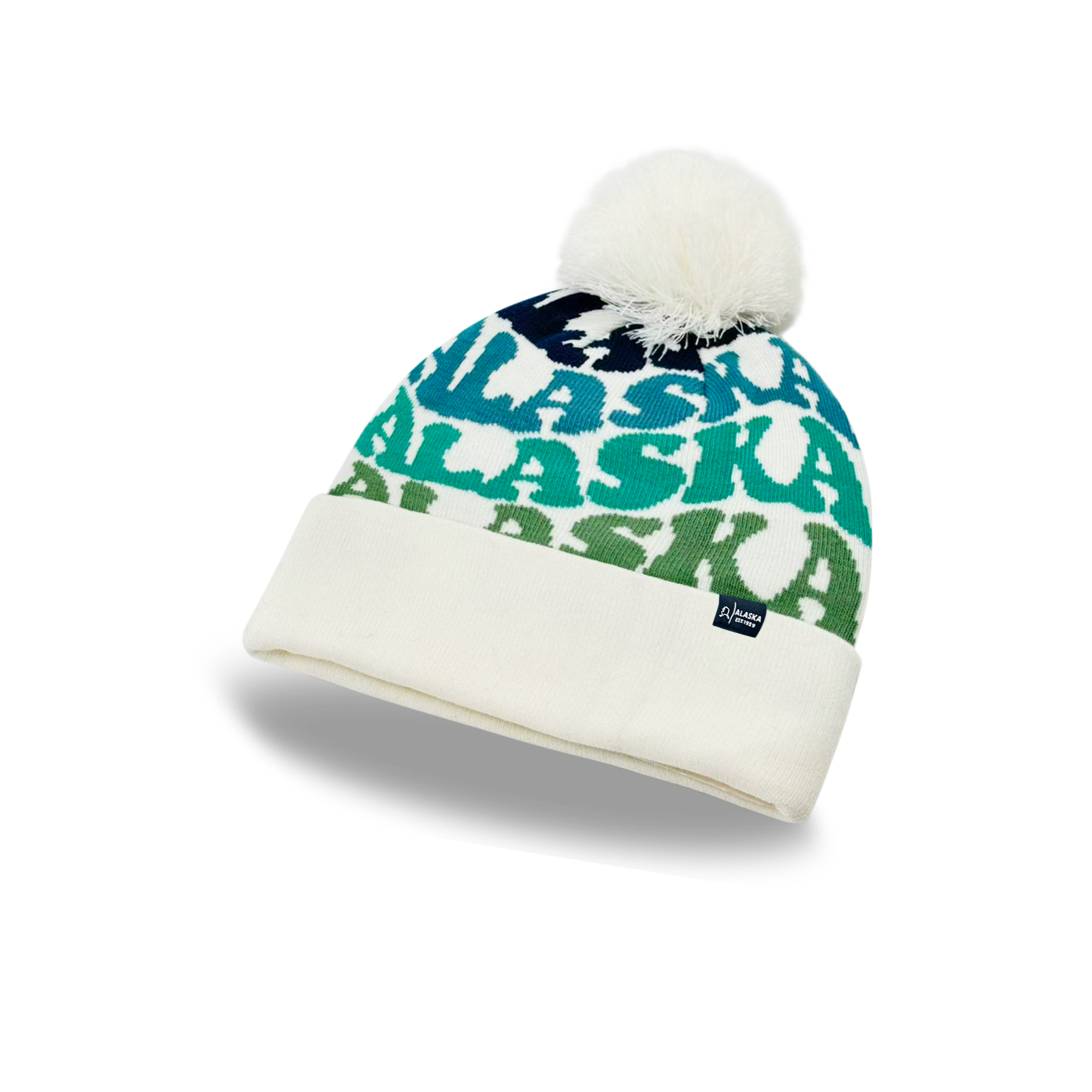 ALASKA Colorful Pom Pom Beanie - Warm Knitted Winter Hat