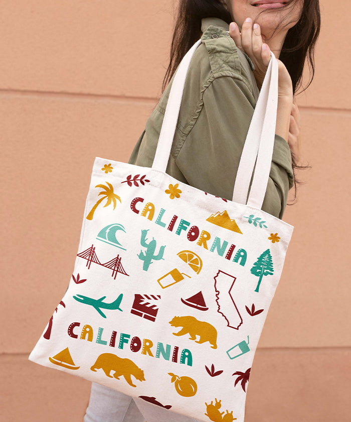 California Icons Tote Bag