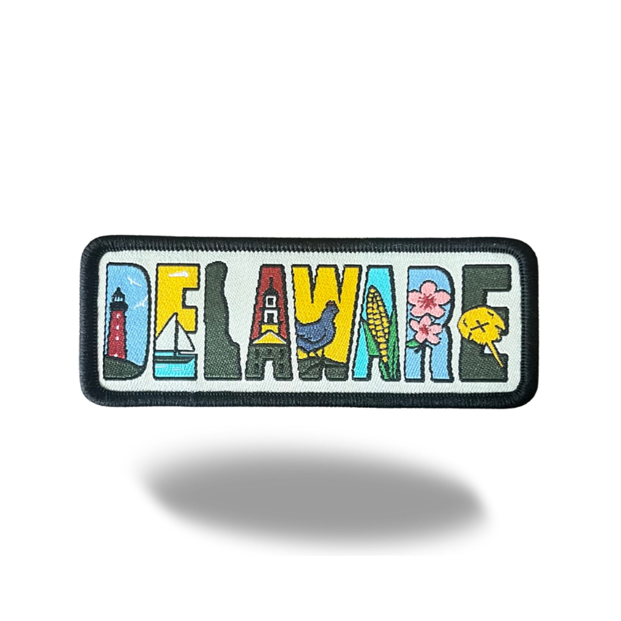 Delaware State Iron-on Embroidered Patch | USA Travel Souvenir Patch for Hats, Jackets & Backpacks