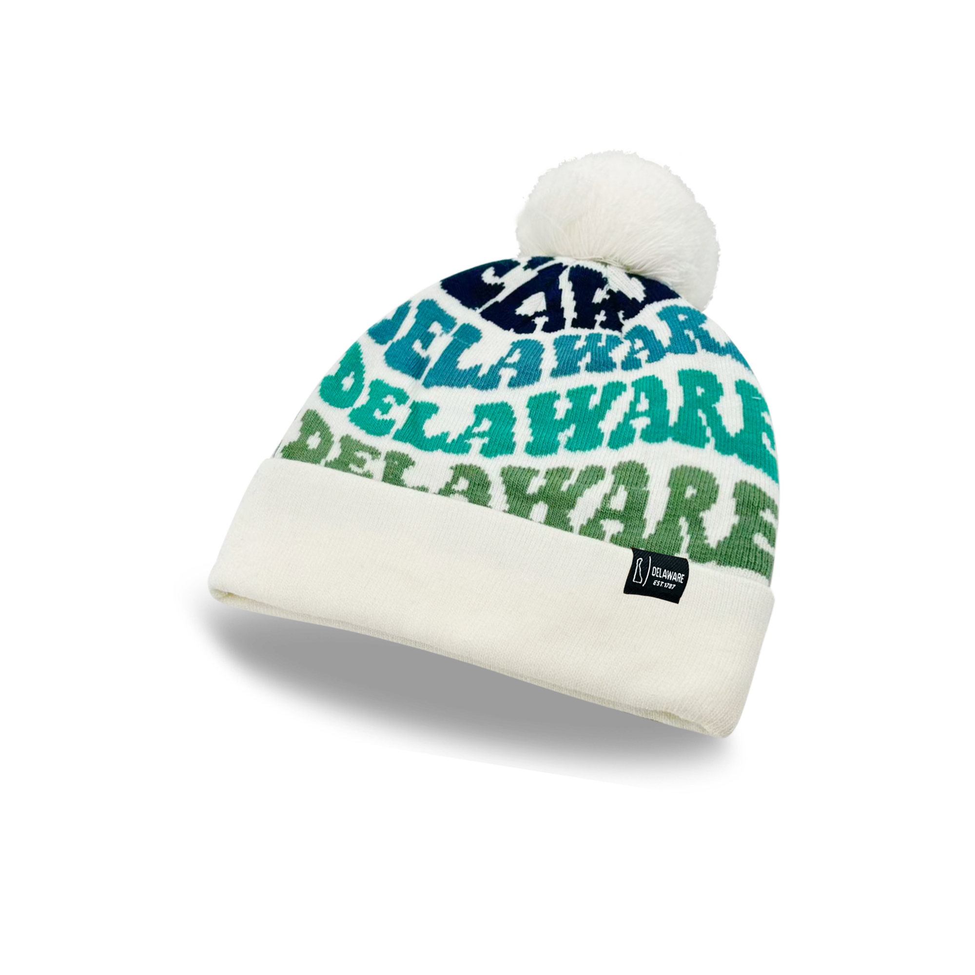 DELAWARE Colorful Pom Pom Beanie - Warm Knitted Winter Hat