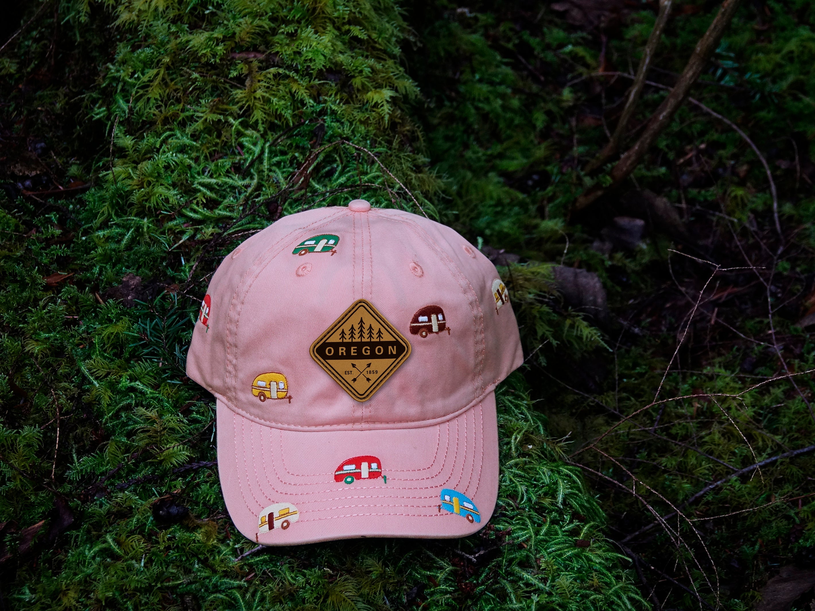 Oregon Camper Embroidered Baseball Cap ¨C Outdoor Adventure Road Trip Travel Hat