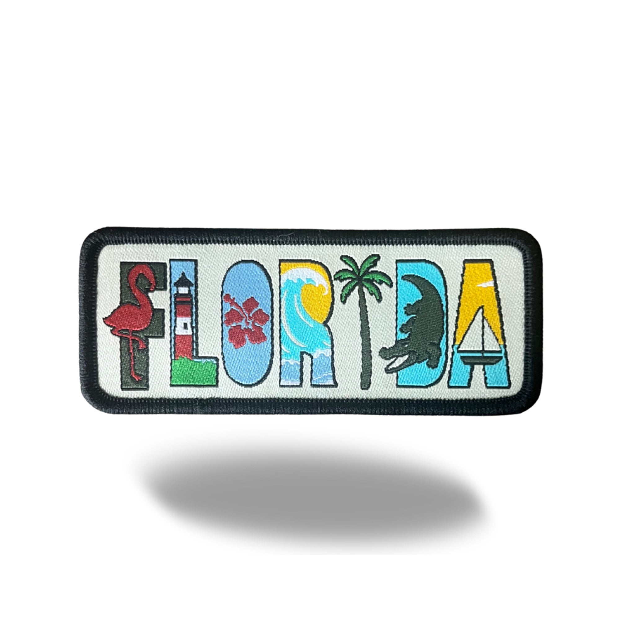 Florida State Iron-on Embroidered Patch | USA Travel Souvenir Patch for Hats, Jackets & Backpacks