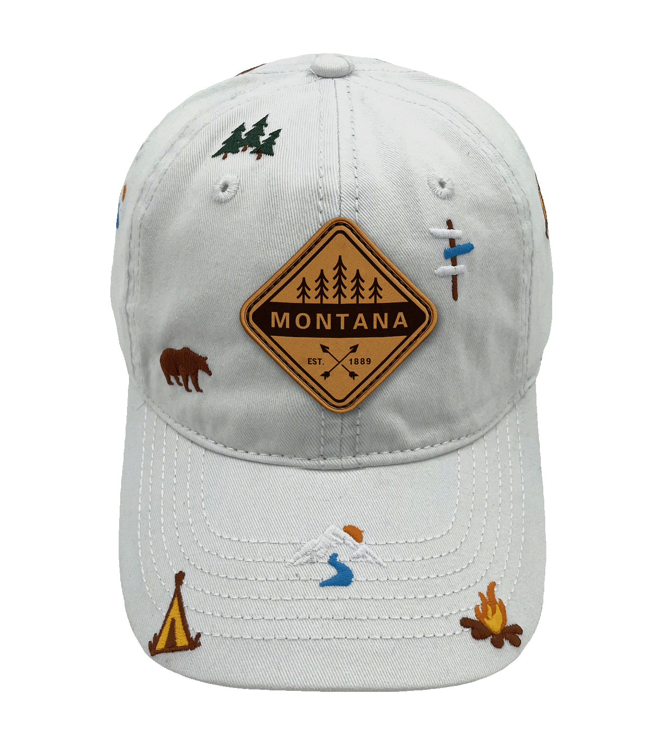 Montana Outdoor Adventure Baseball Cap for Camping, Hiking, and Travel Enthusiasts