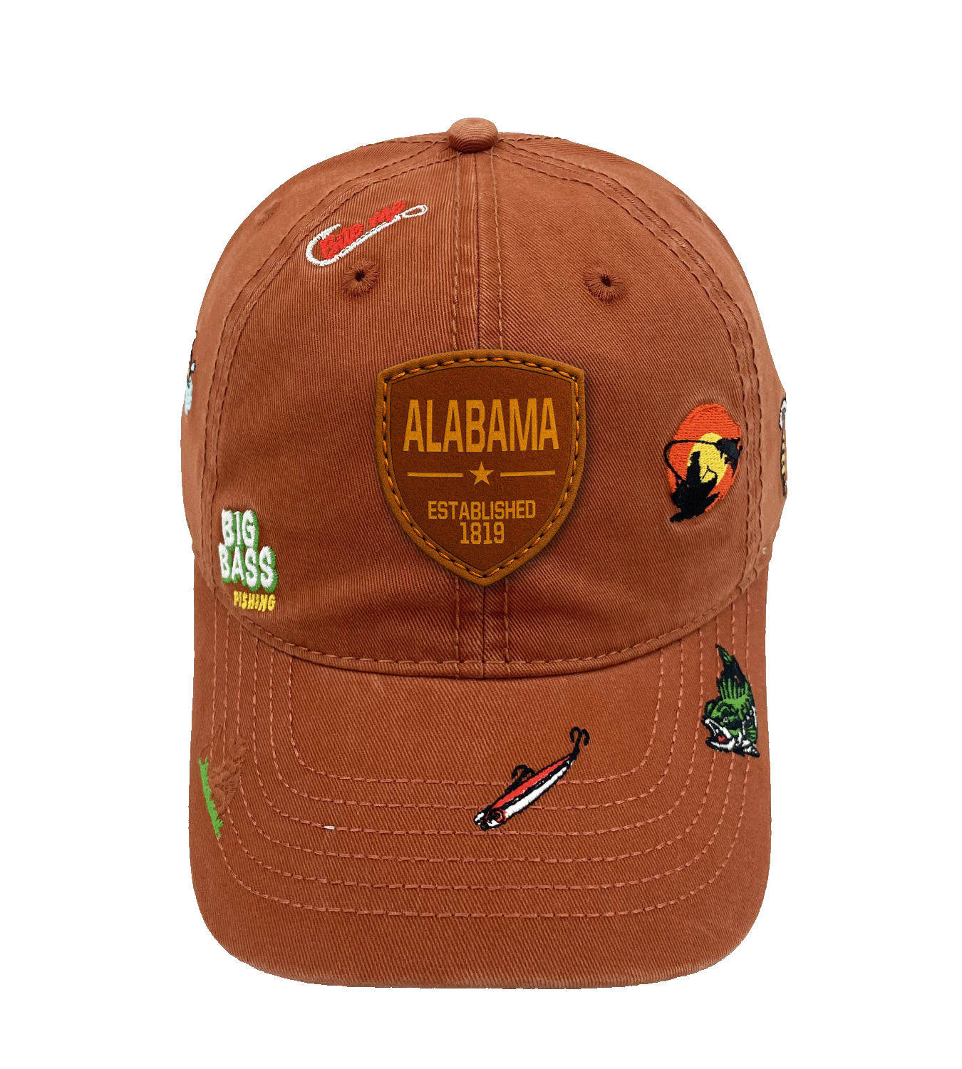 Alabama Fishing Adventure Baseball Cap for Anglers and Outdoor Enthusiasts
