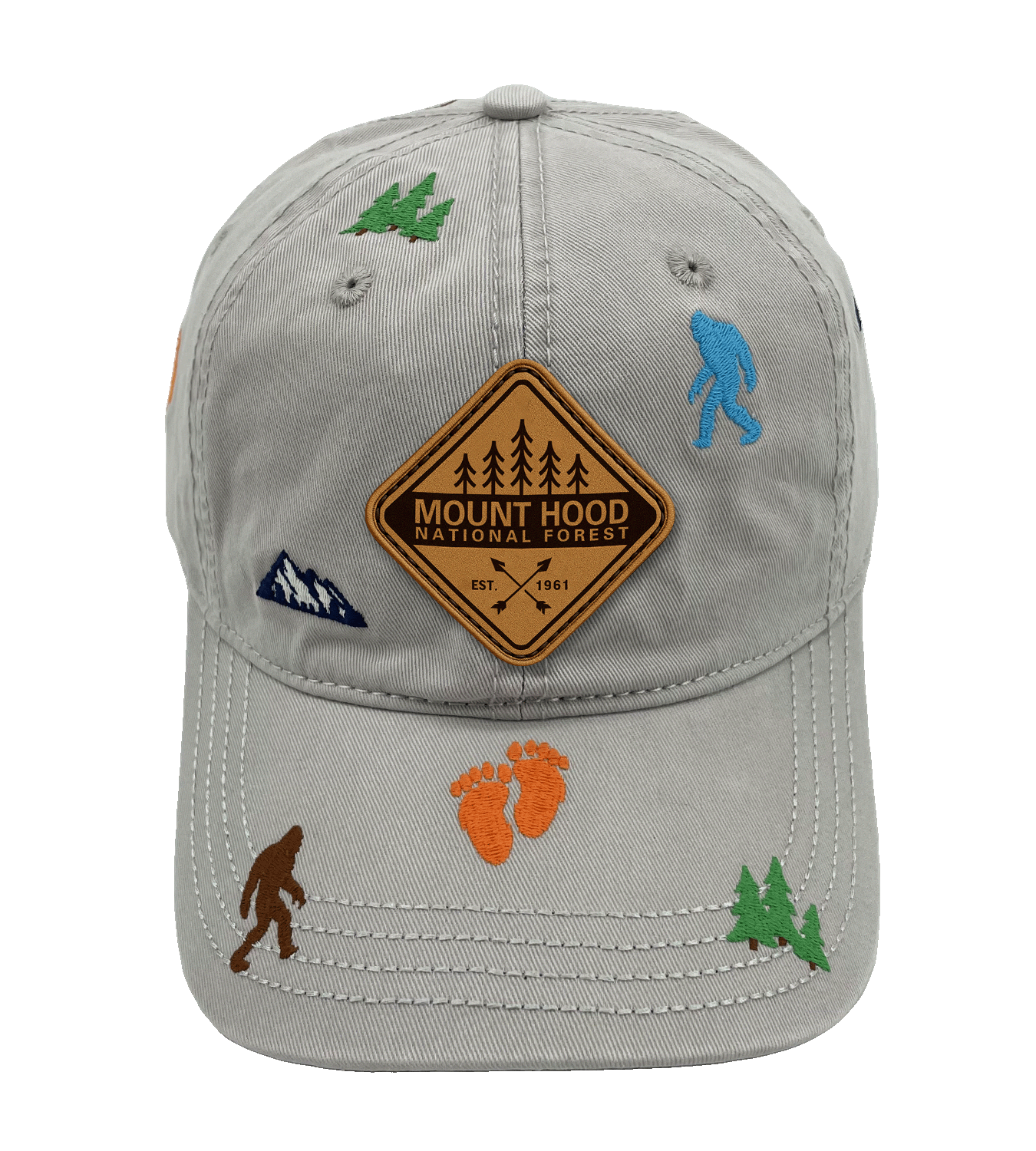 Mount Hood Bigfoot Adventure Baseball Cap for Hikers, Campers, and Nature Explorers