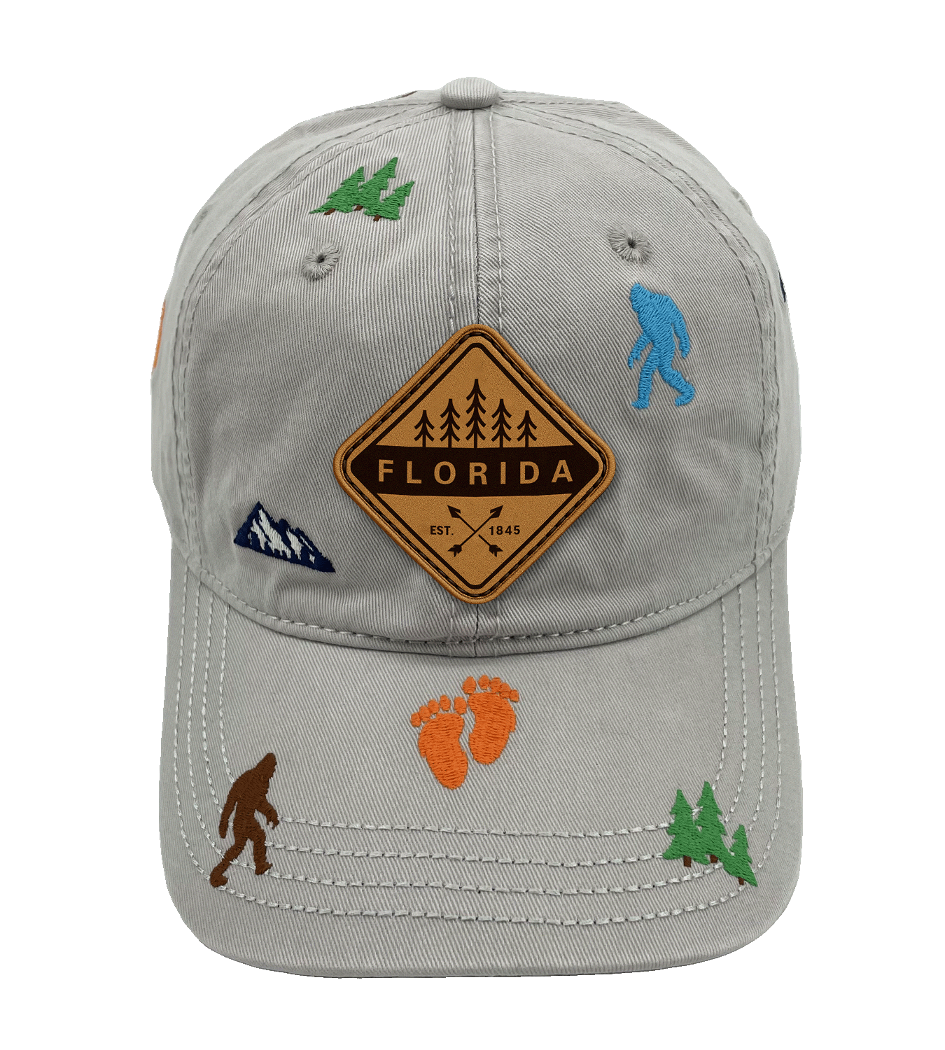 Florida Bigfoot Adventure Baseball Cap for Hikers, Campers, and Outdoor Explorers