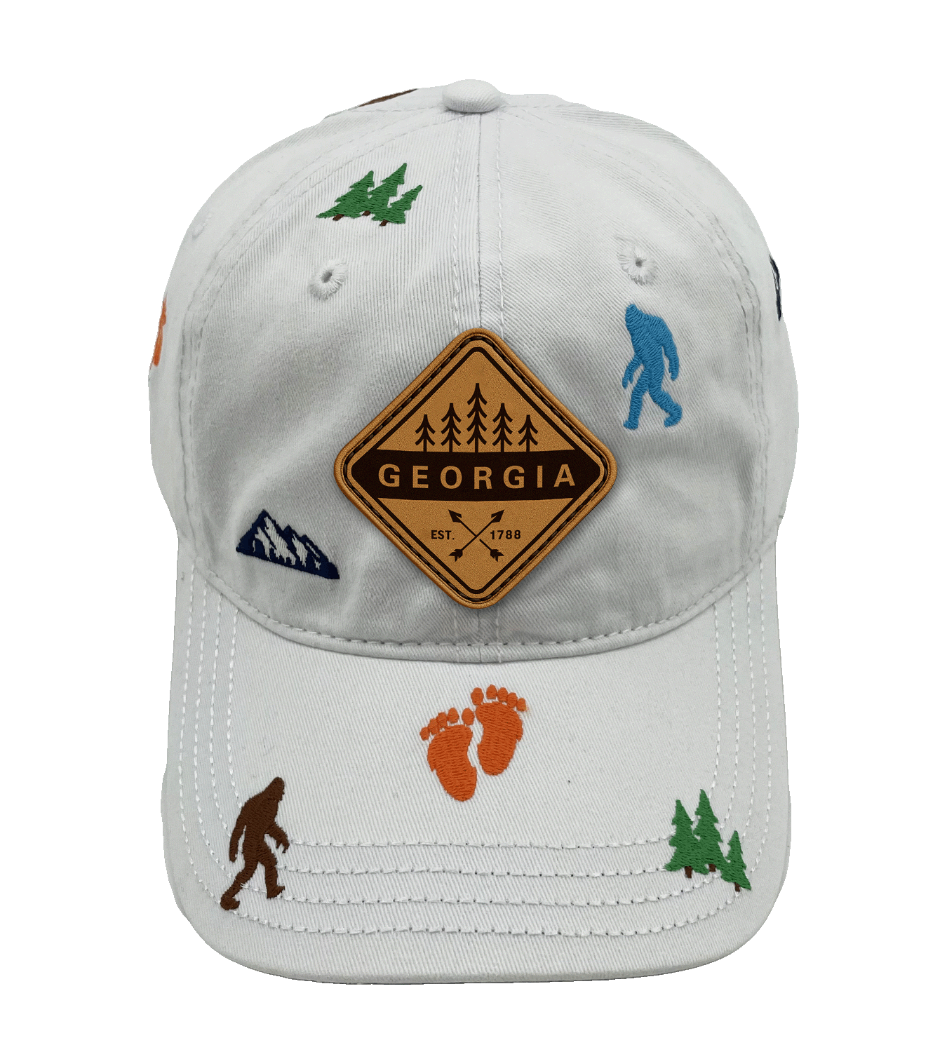 Georgia Bigfoot Adventure Baseball Cap for Hikers, Campers, and Nature Explorers