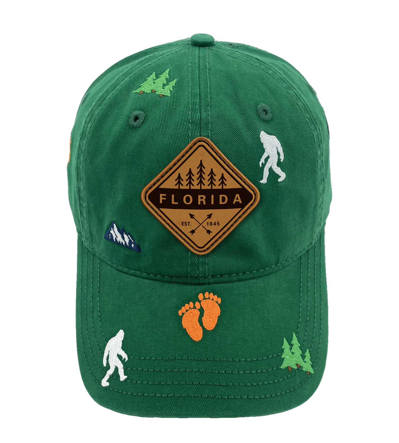 Florida Bigfoot Adventure Baseball Cap for Hikers, Campers, and Outdoor Explorers