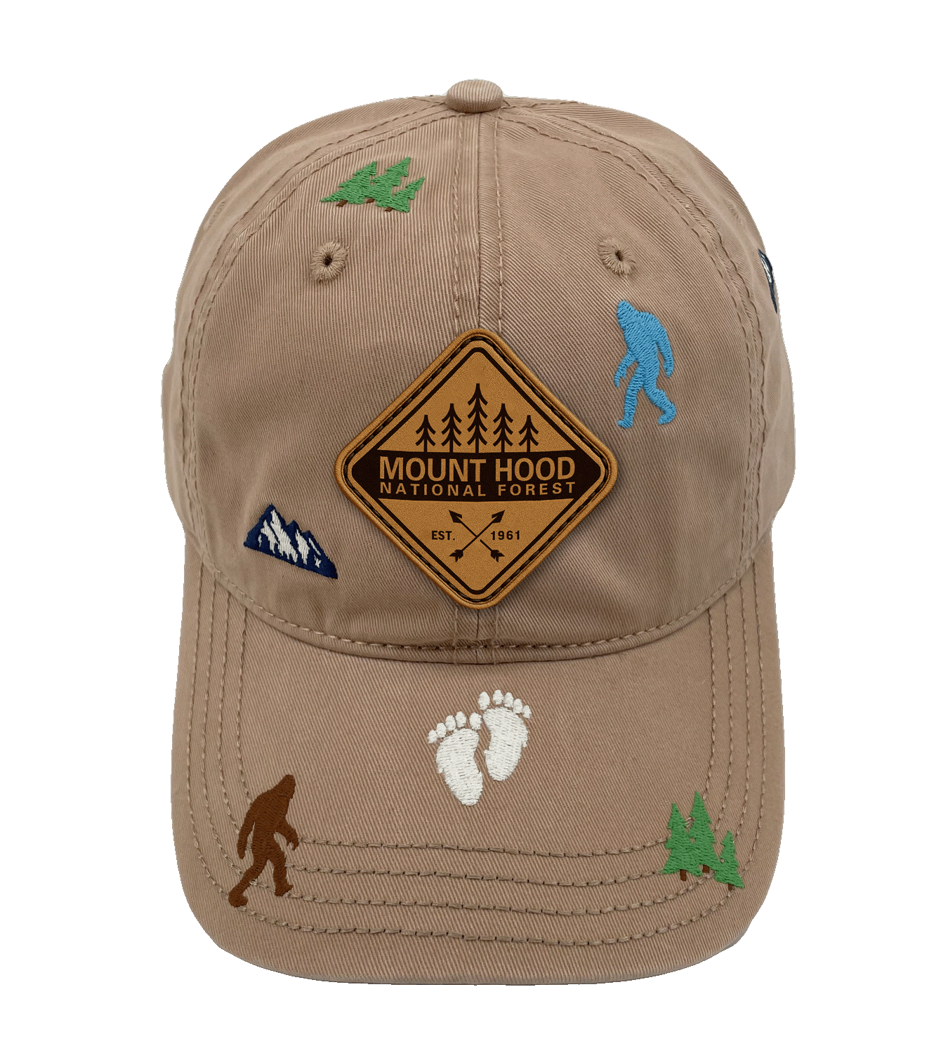 Mount Hood Bigfoot Adventure Baseball Cap for Hikers, Campers, and Nature Explorers