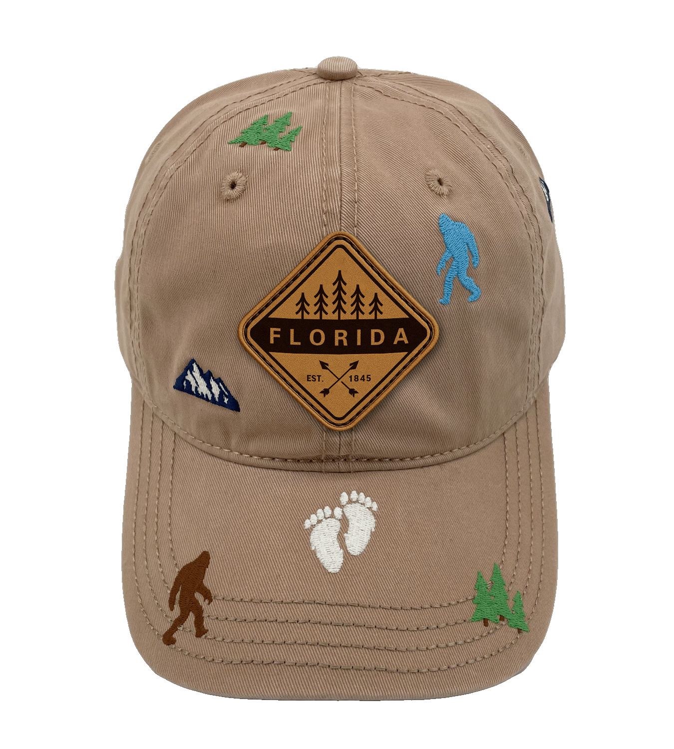 Florida Bigfoot Adventure Baseball Cap for Hikers, Campers, and Outdoor Explorers
