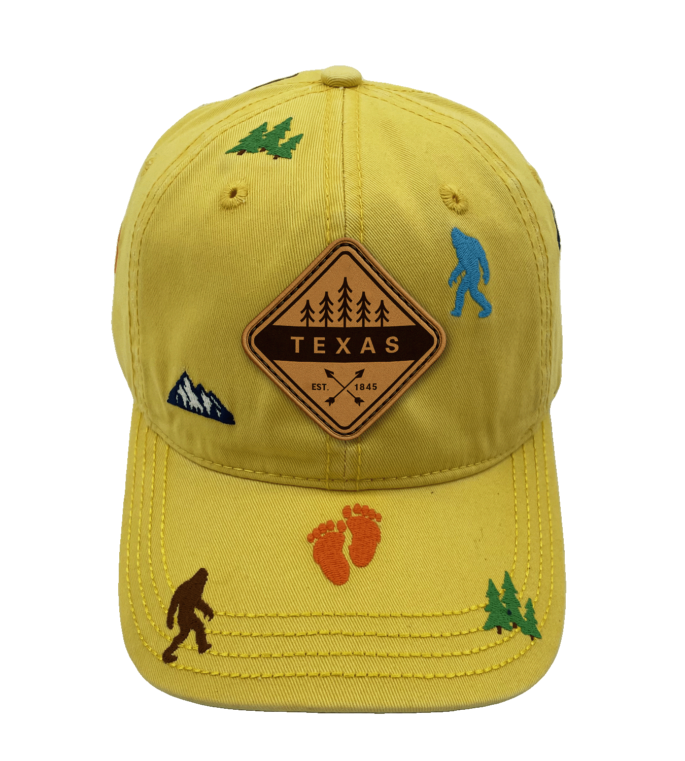 Texas Bigfoot Adventure Baseball Cap for Hikers, Campers, and Outdoor Explorers