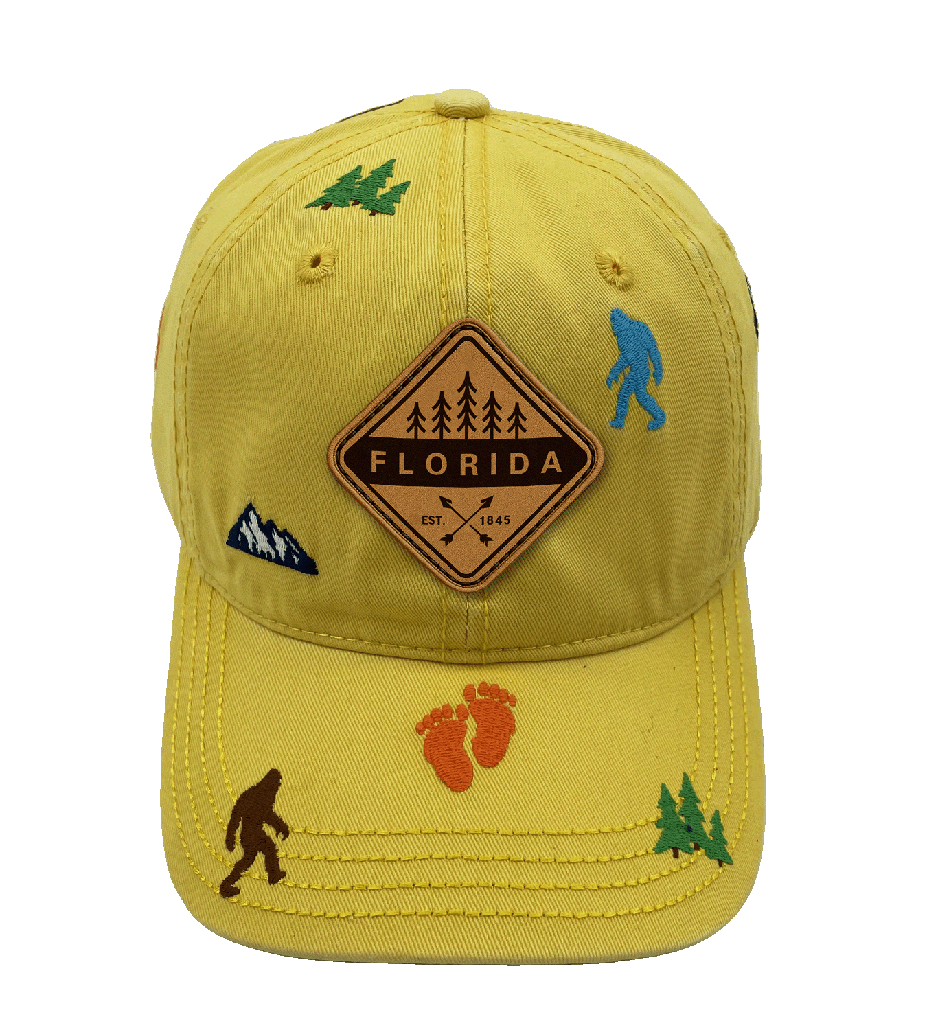 Florida Bigfoot Adventure Baseball Cap for Hikers, Campers, and Outdoor Explorers