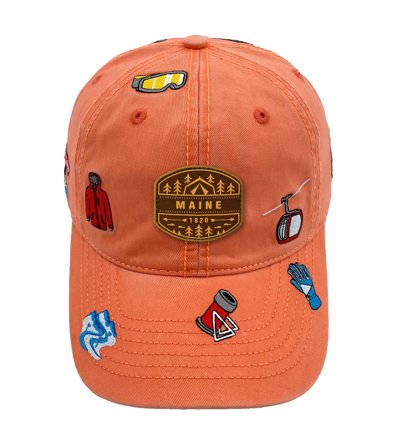 Sugarloaf Maine Embroidered Baseball Cap ¨C Mountain Ski Adventure Hat