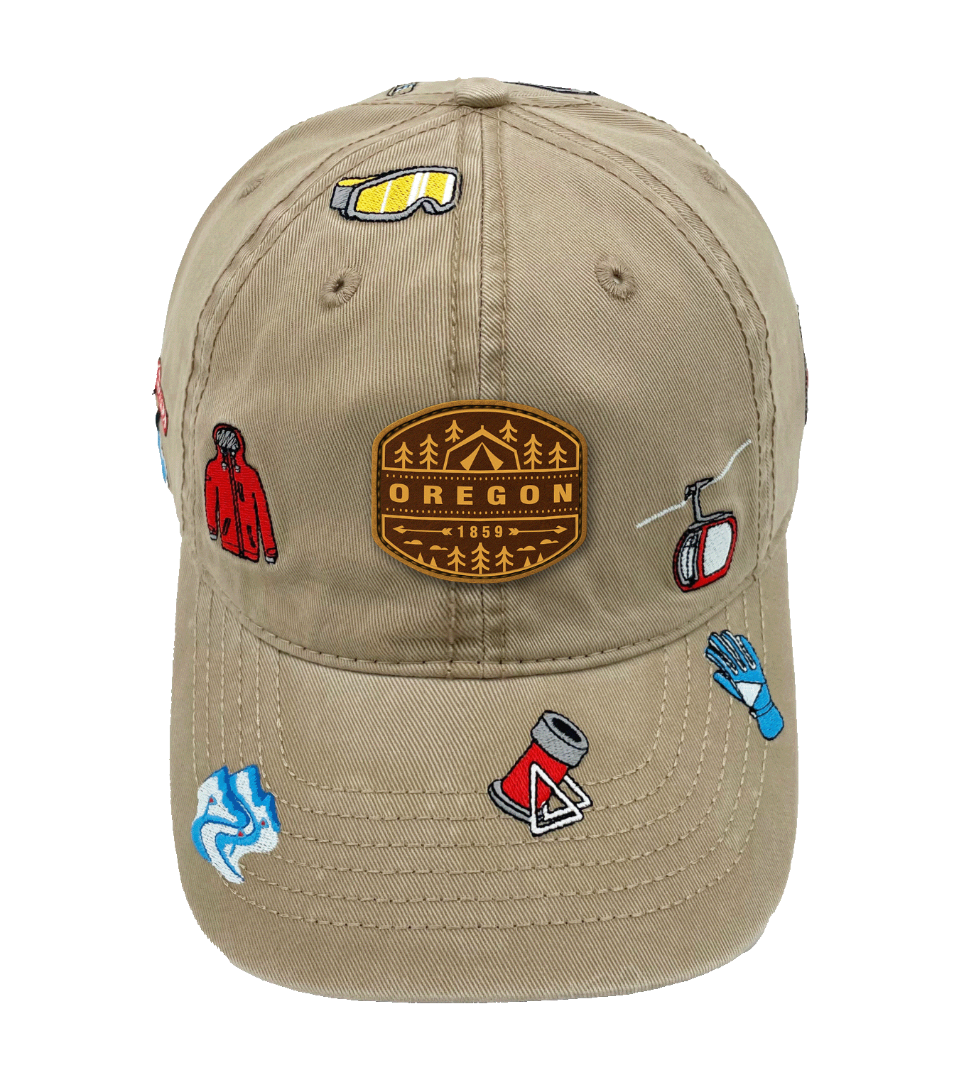 Mt. Hood Oregon Embroidered Baseball Cap ¨C Ski Resort Hiking Adventure Hat