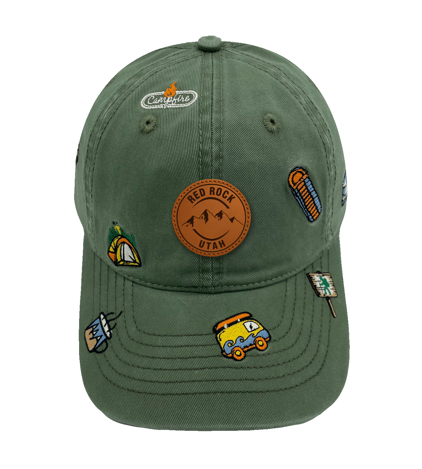 Utah Red Rock Camping Embroidered Baseball Cap ¨C Adventure Outdoor Travel Hiking Hat