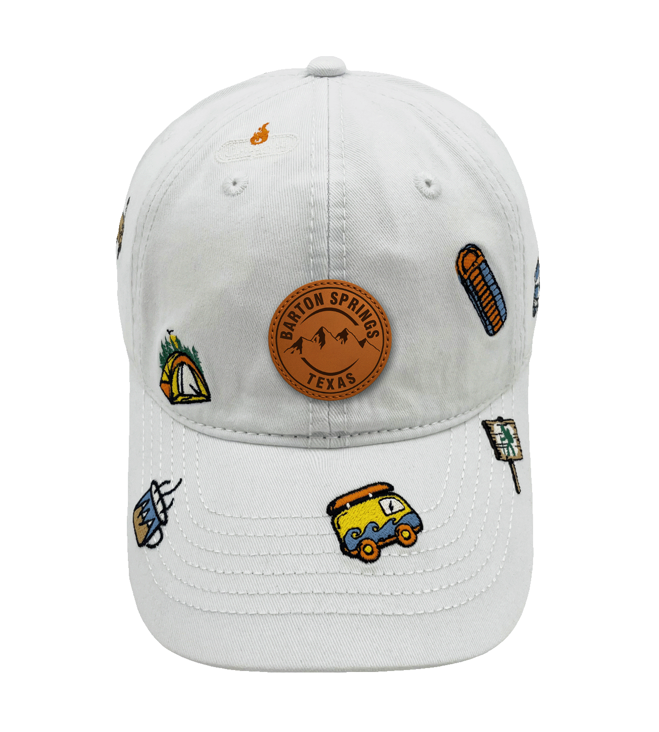 Barton Springs Texas Embroidered Baseball Cap ¨C Road Trip Adventure Outdoor Camping Hat