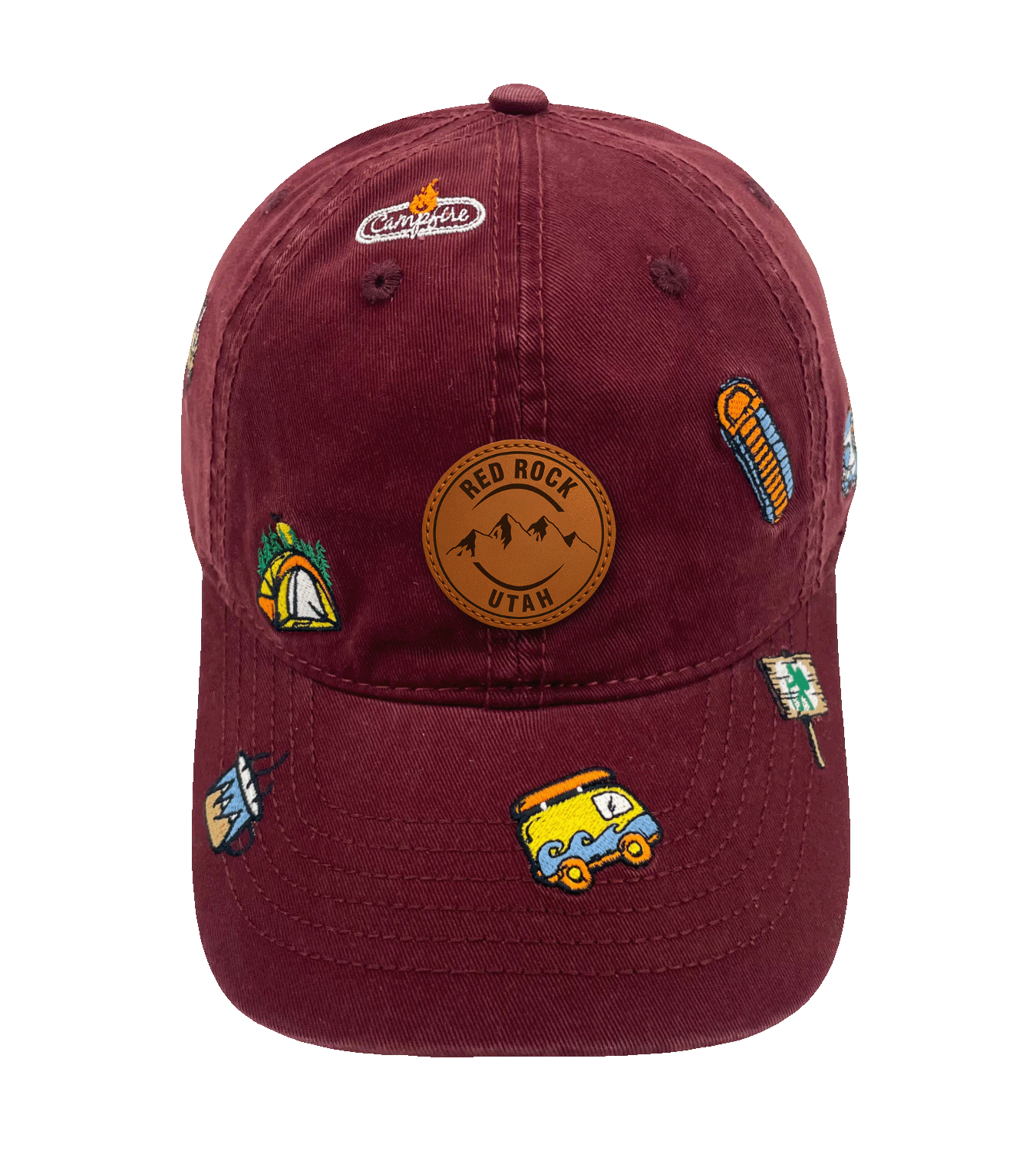 Utah Red Rock Camping Embroidered Baseball Cap ¨C Adventure Outdoor Travel Hiking Hat