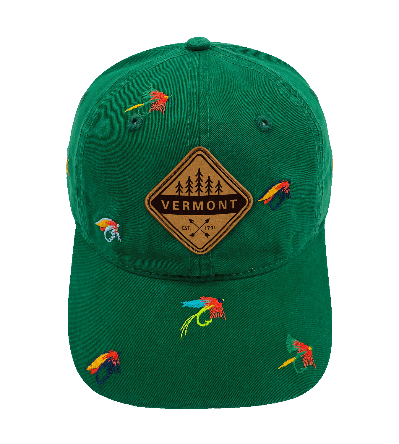 Vermont Fly Fishing Embroidered Baseball Cap ¨C Outdoor Adventure Nature Travel Hat