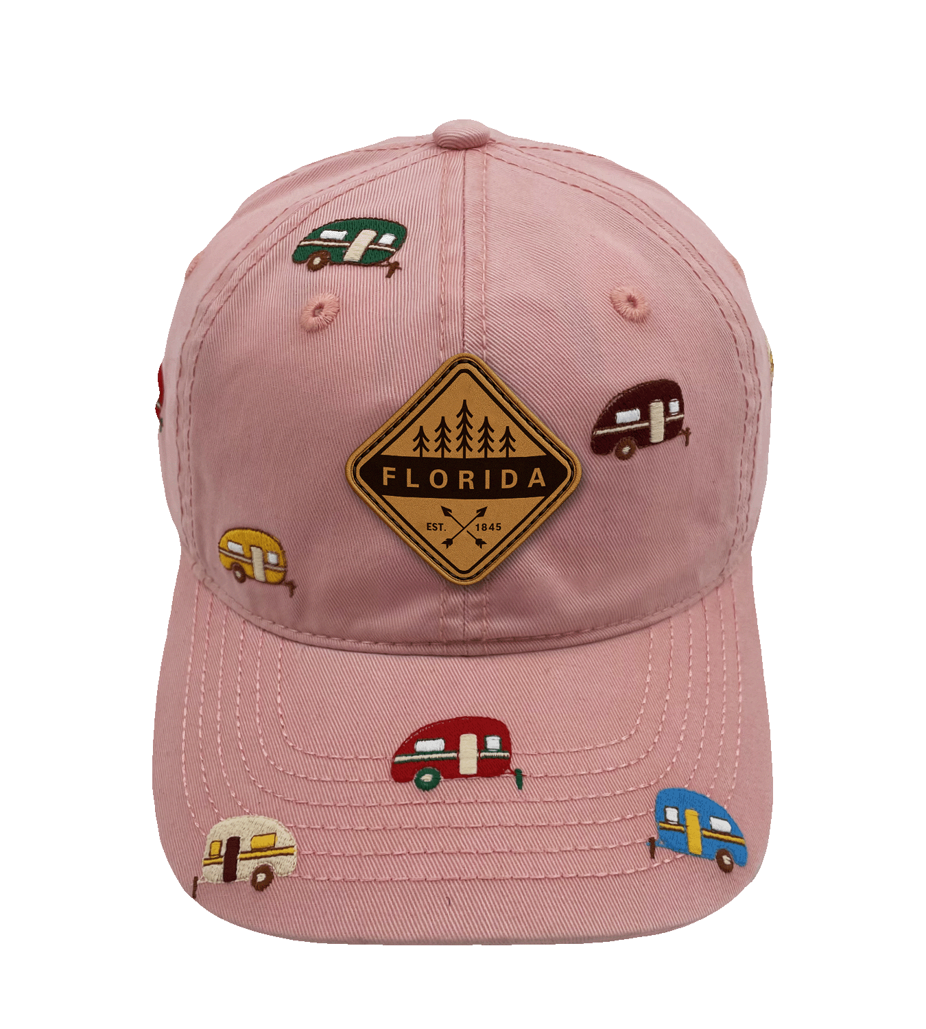 Florida Camper Embroidered Baseball Cap ¨C Outdoor Road Trip Travel Adventure Hat