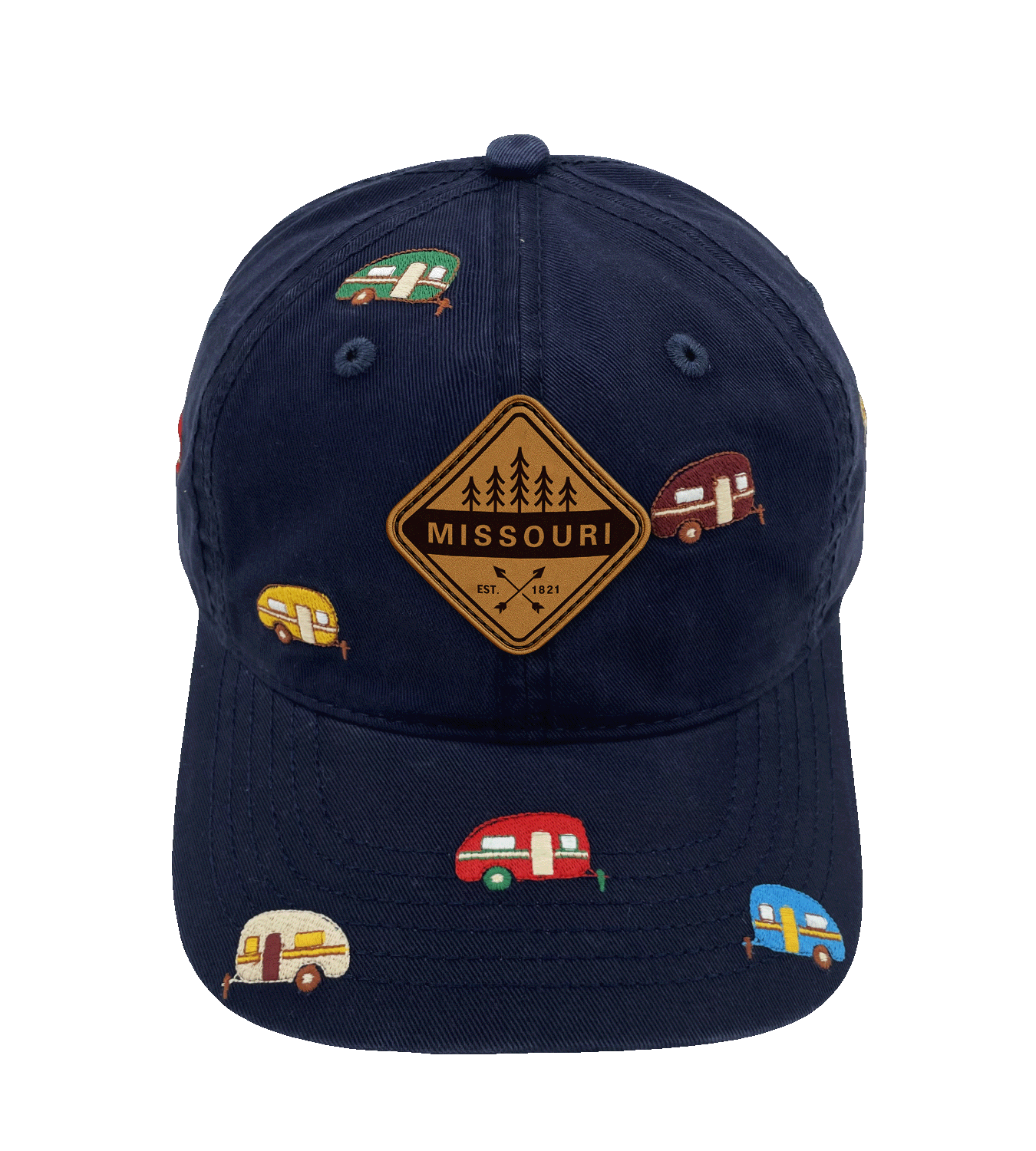 Missouri Camper Embroidered Baseball Cap ¨C Outdoor Adventure Road Trip Travel Hat
