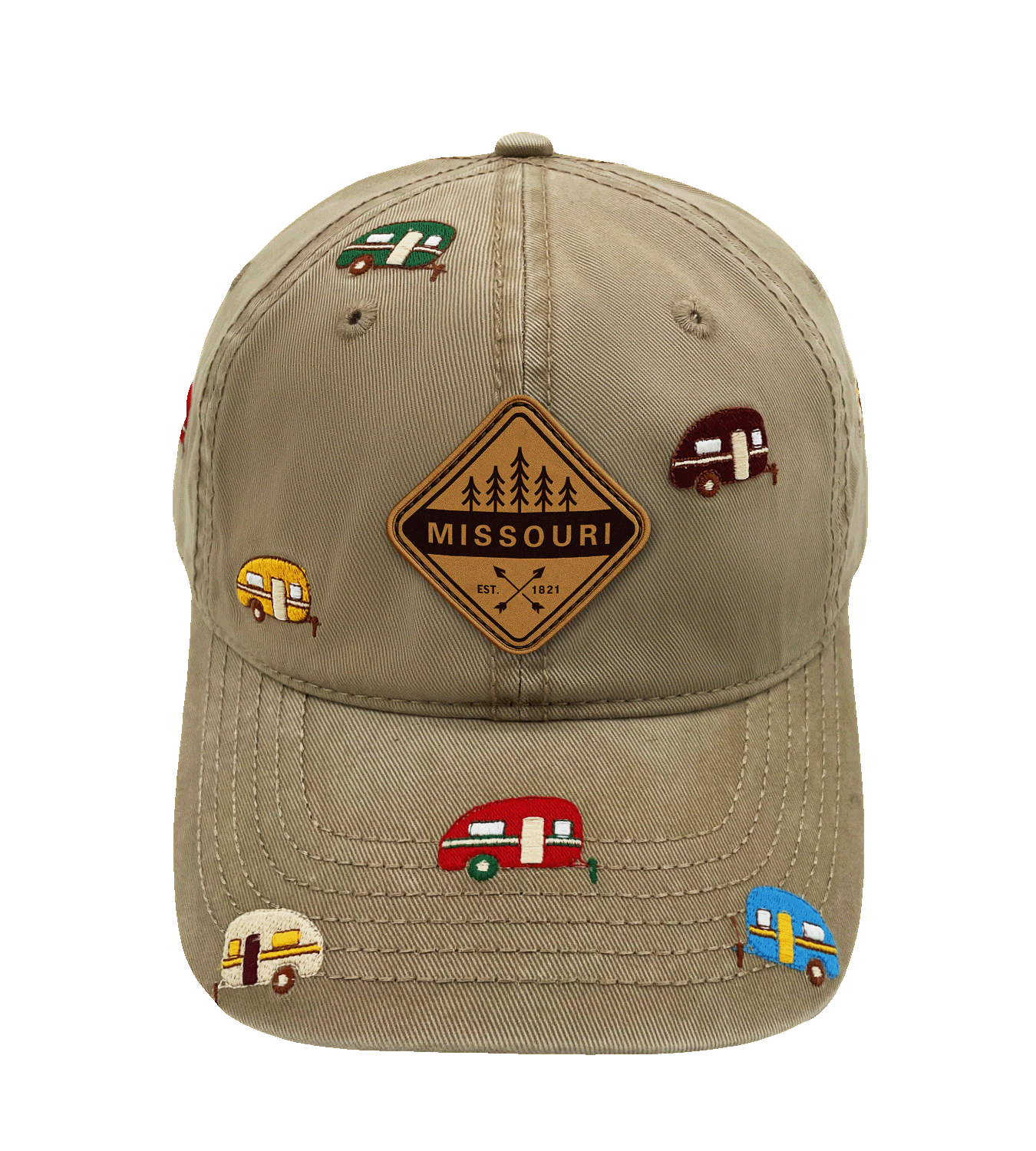 Missouri Camper Embroidered Baseball Cap ¨C Outdoor Adventure Road Trip Travel Hat