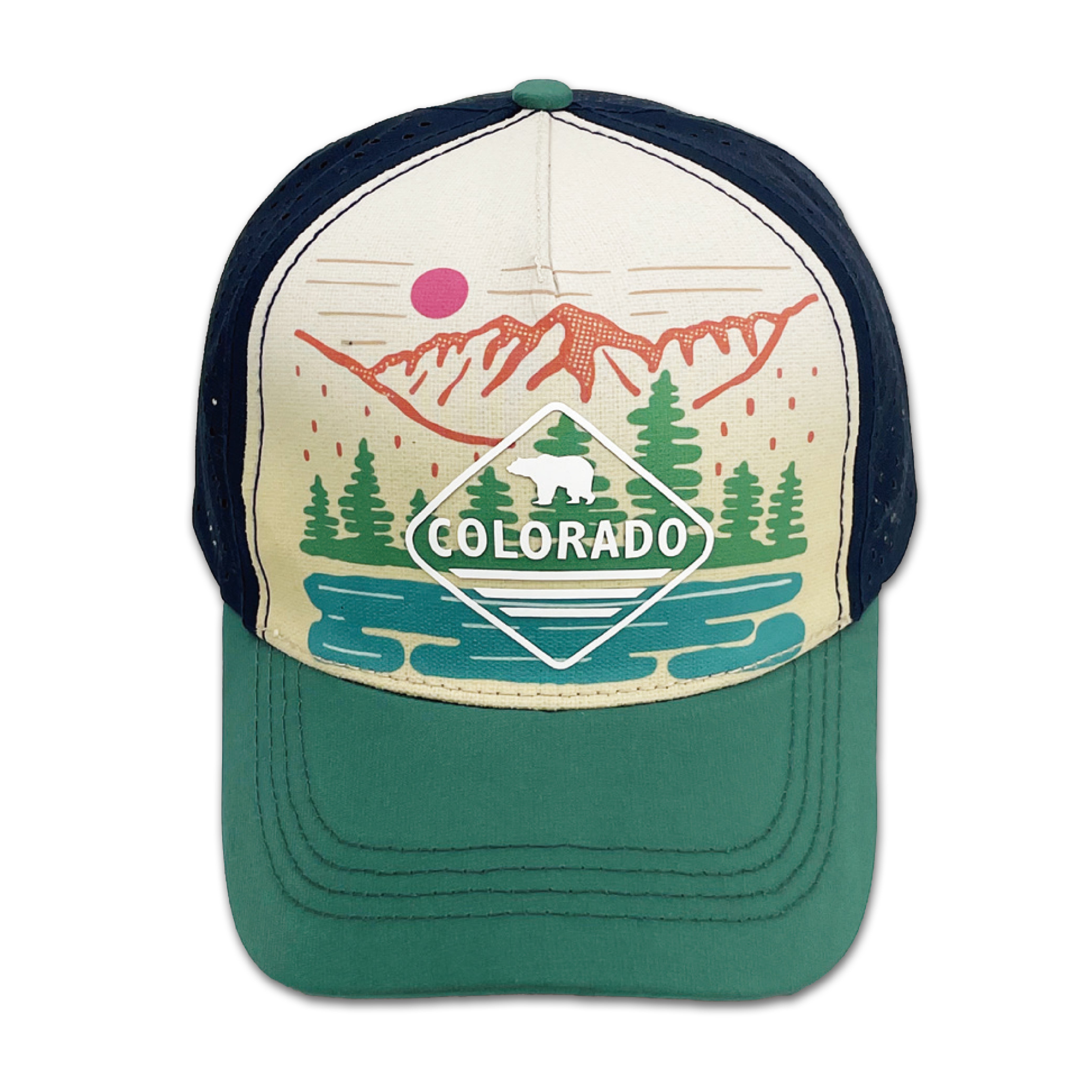 Colorado Mountain Lake Trucker Hat