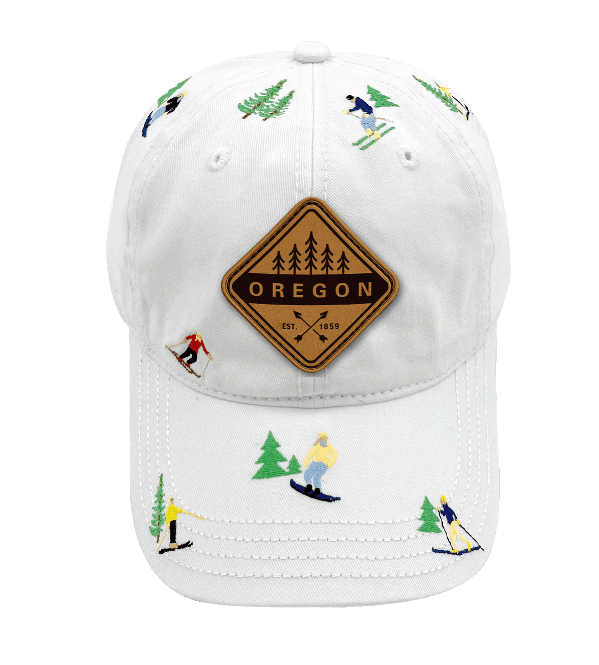 Mt. Hood Oregon Embroidered Baseball Cap | Ski Resort Winter Adventure Hat