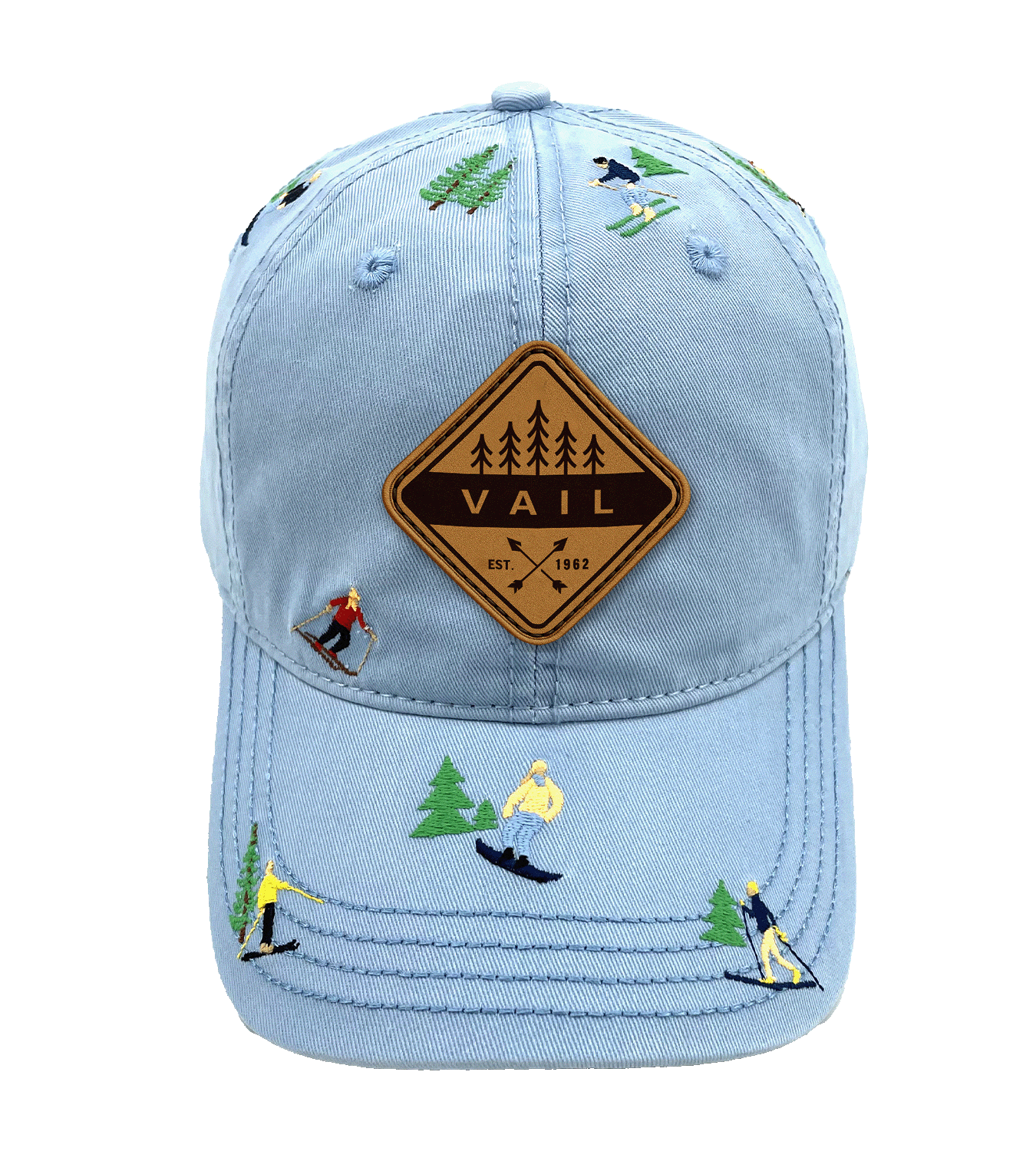 Vail Colorado Embroidered Baseball Cap, Ski Resort Snowboarding Outdoor Adventure Winter Hat