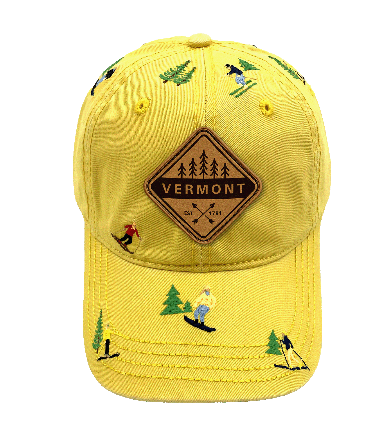 Stowe Vermont Embroidered Baseball Cap ¨C Snowboarding Winter Adventure Hat