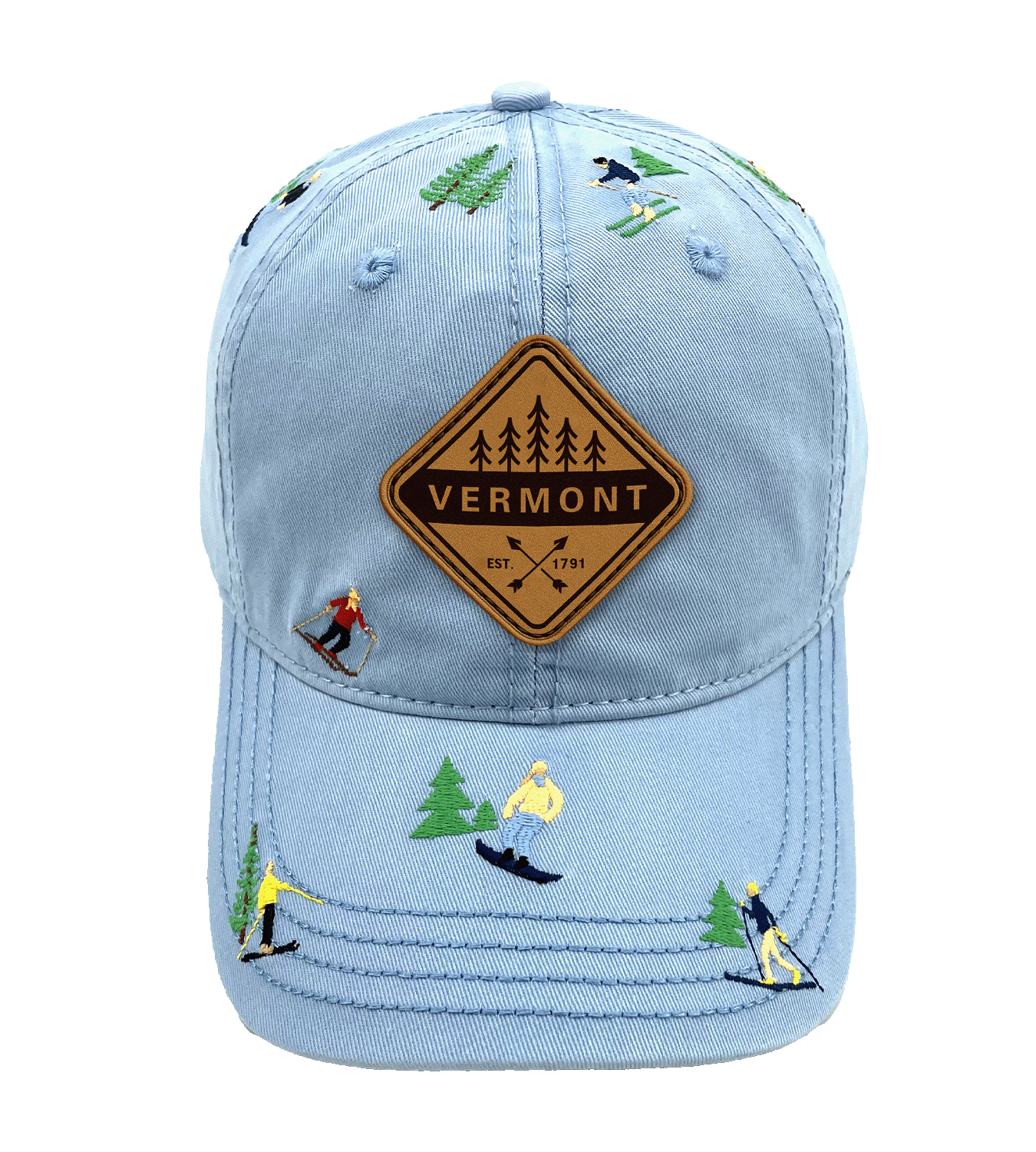 Stowe Vermont Embroidered Baseball Cap ¨C Snowboarding Winter Adventure Hat
