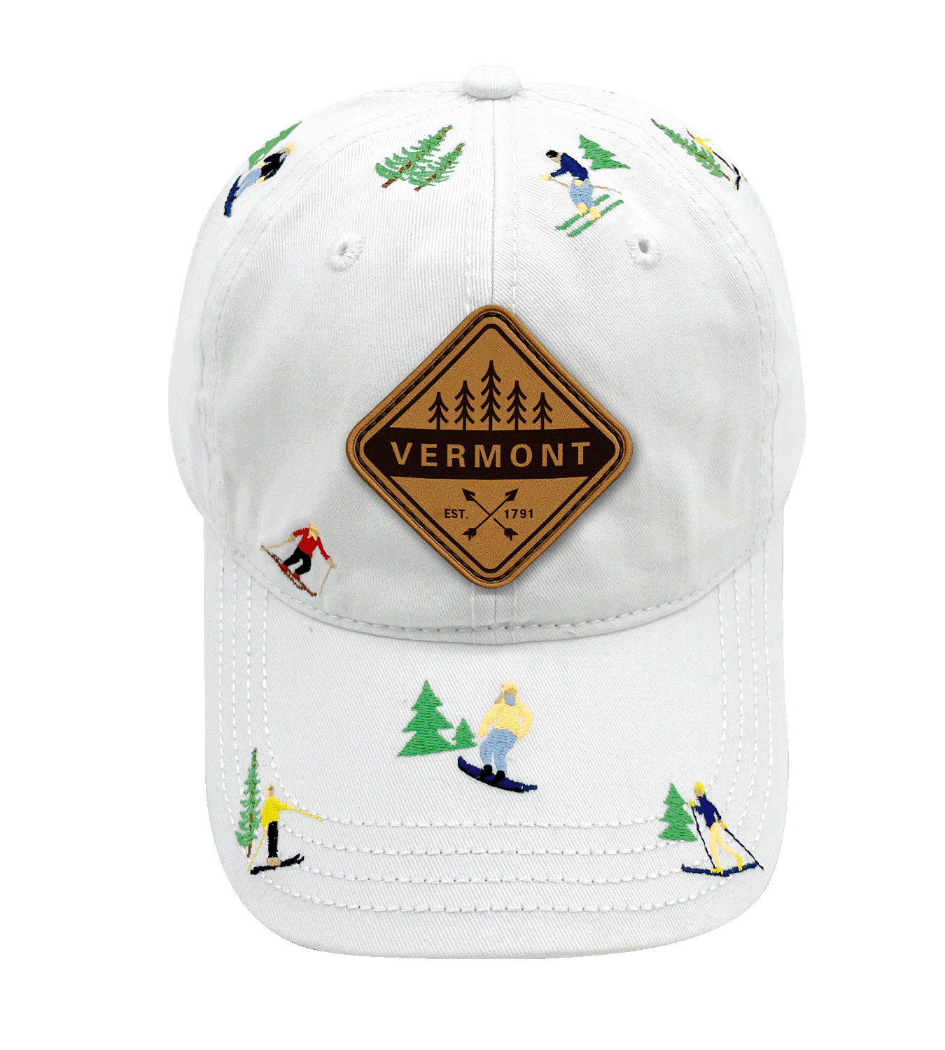 Stowe Vermont Embroidered Baseball Cap ¨C Snowboarding Winter Adventure Hat