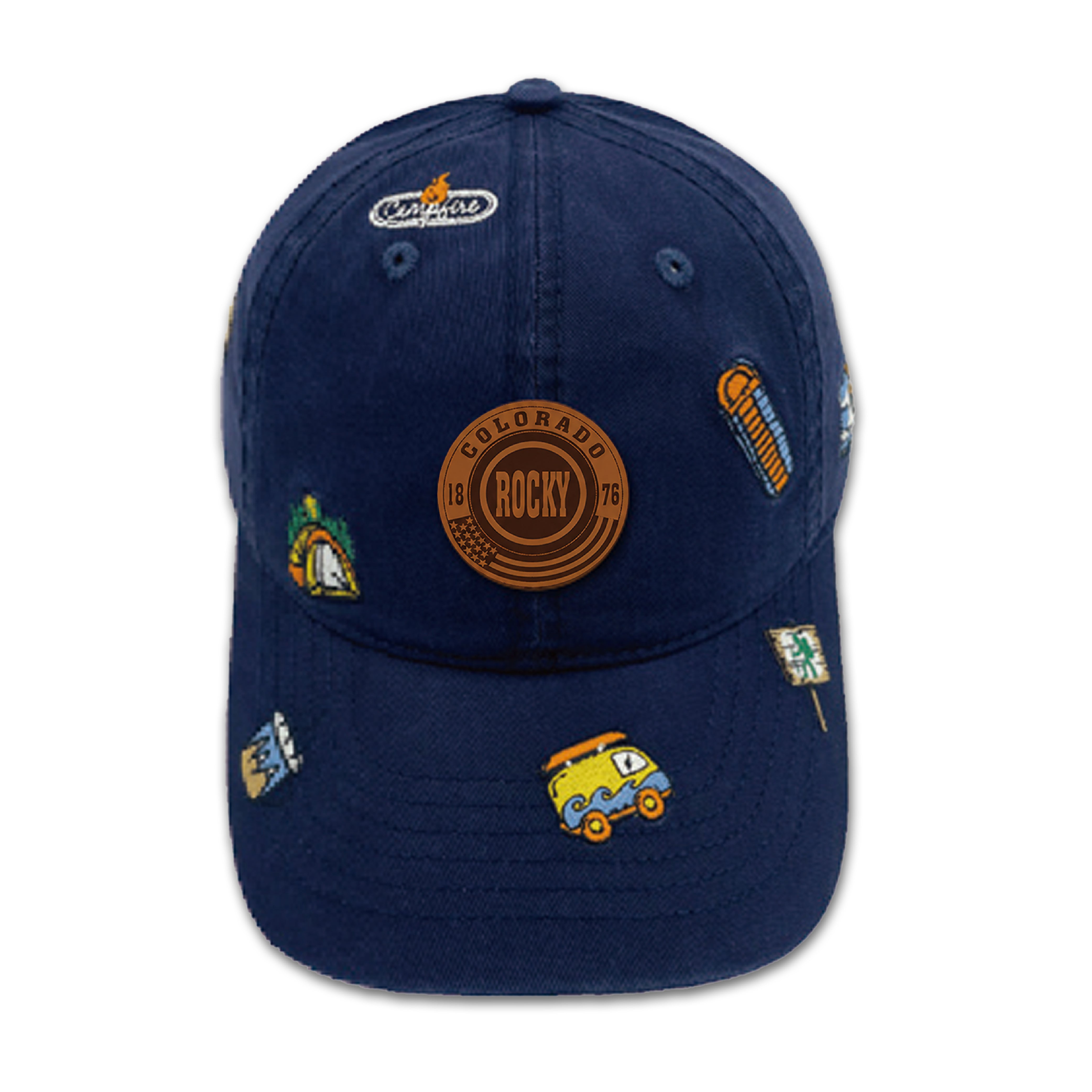 Colorado Rocky Camp Adventure Embroidered Baseball Cap