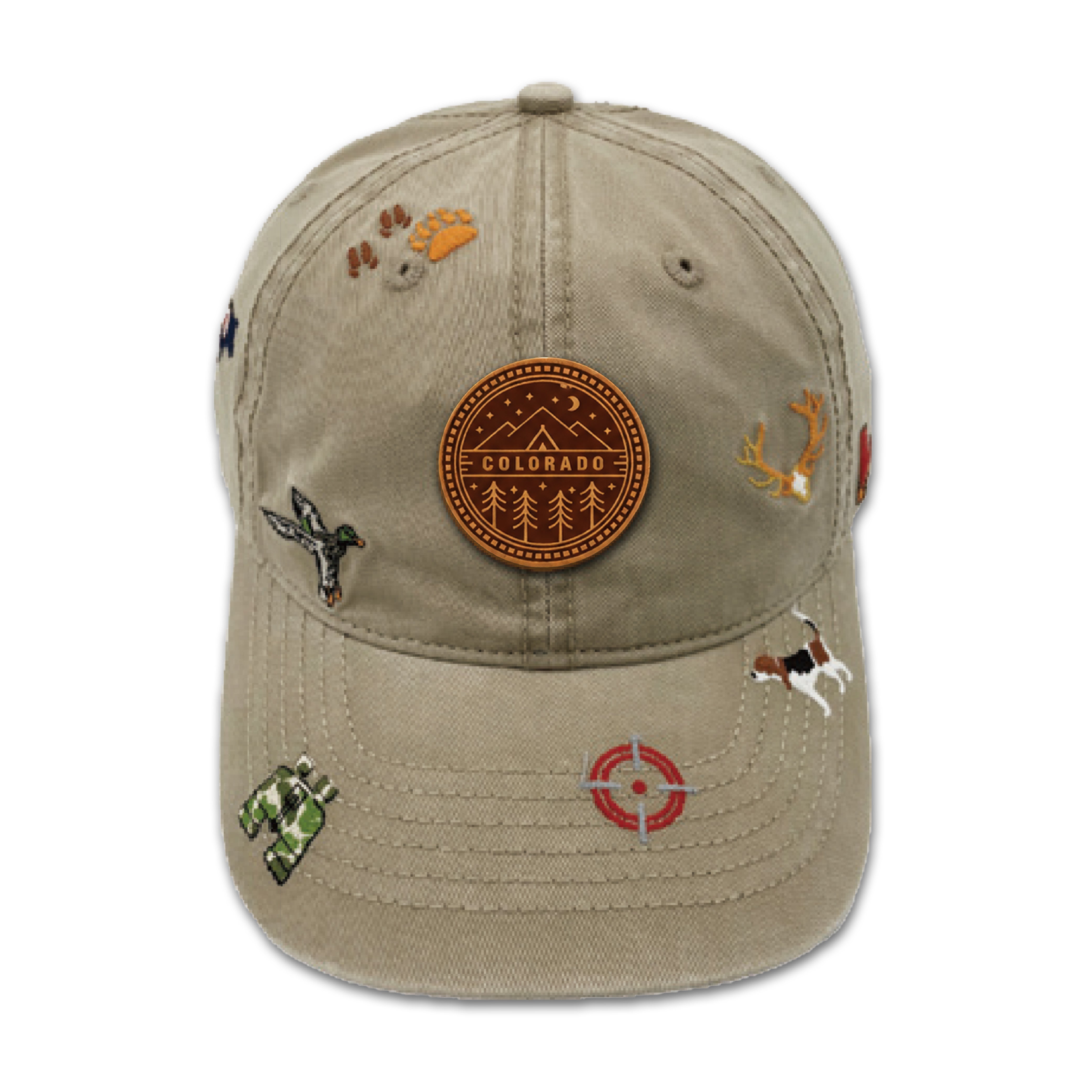Colorado Wildlife Adventure Embroidered Baseball Cap