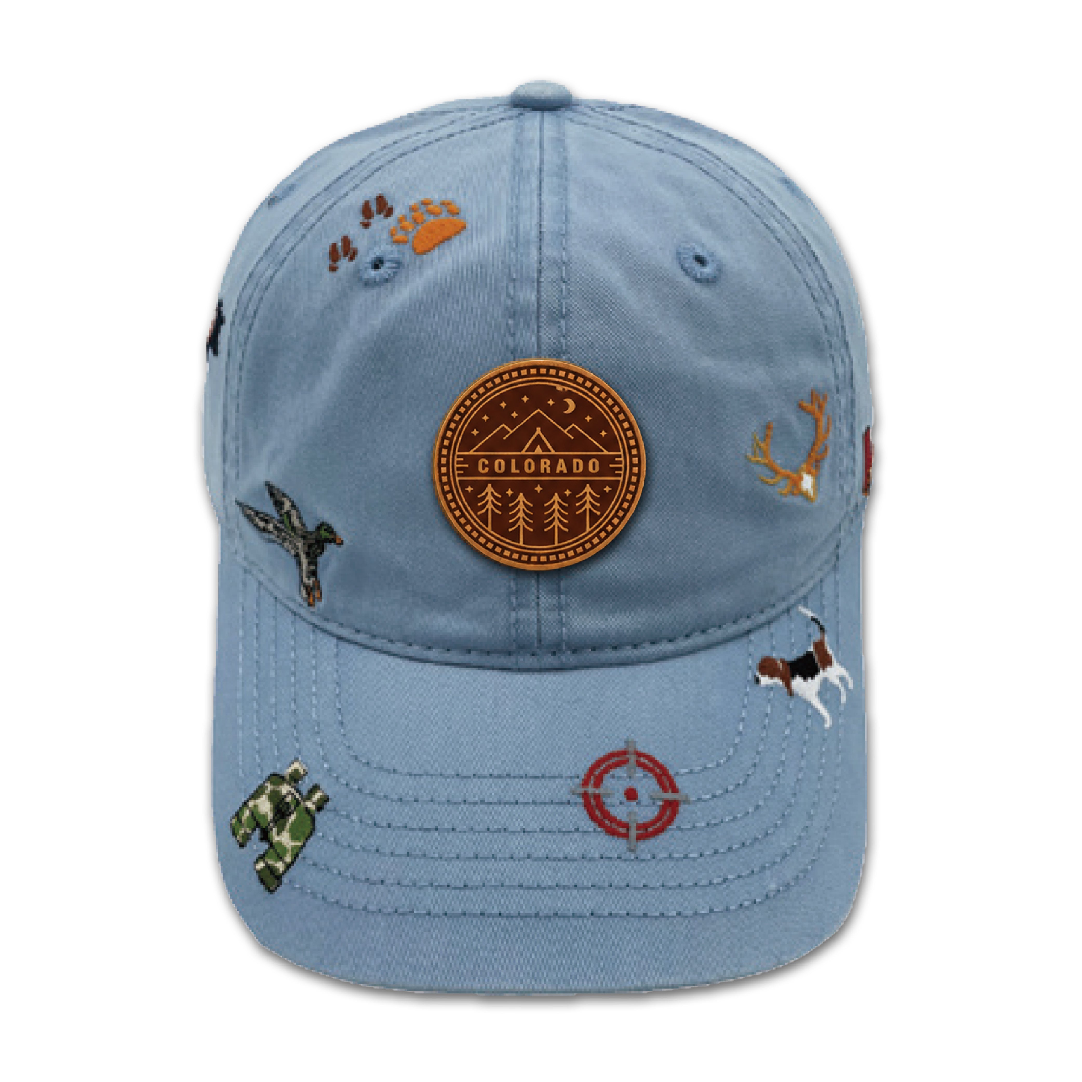 Colorado Wildlife Adventure Embroidered Baseball Cap