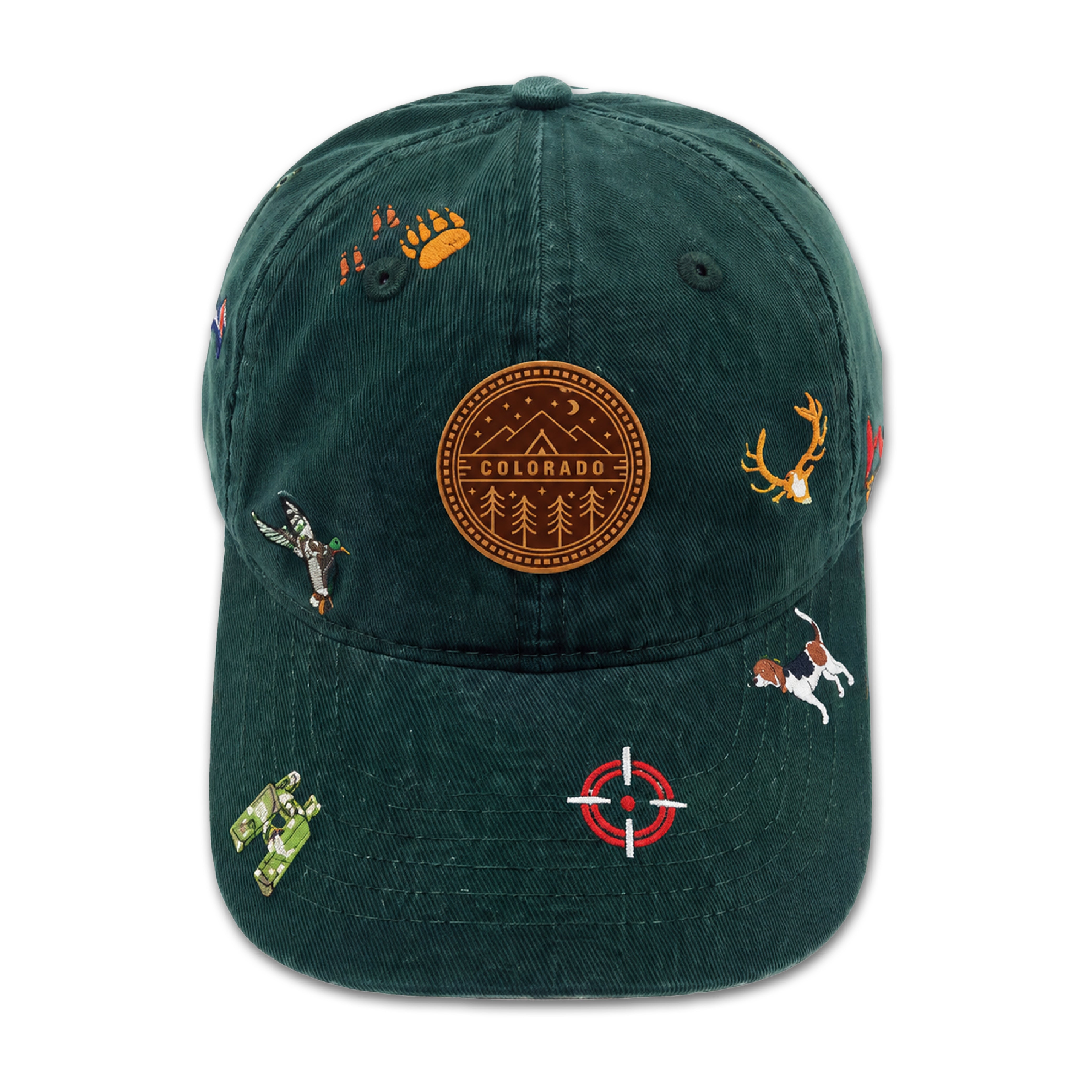 Colorado Wildlife Adventure Embroidered Baseball Cap