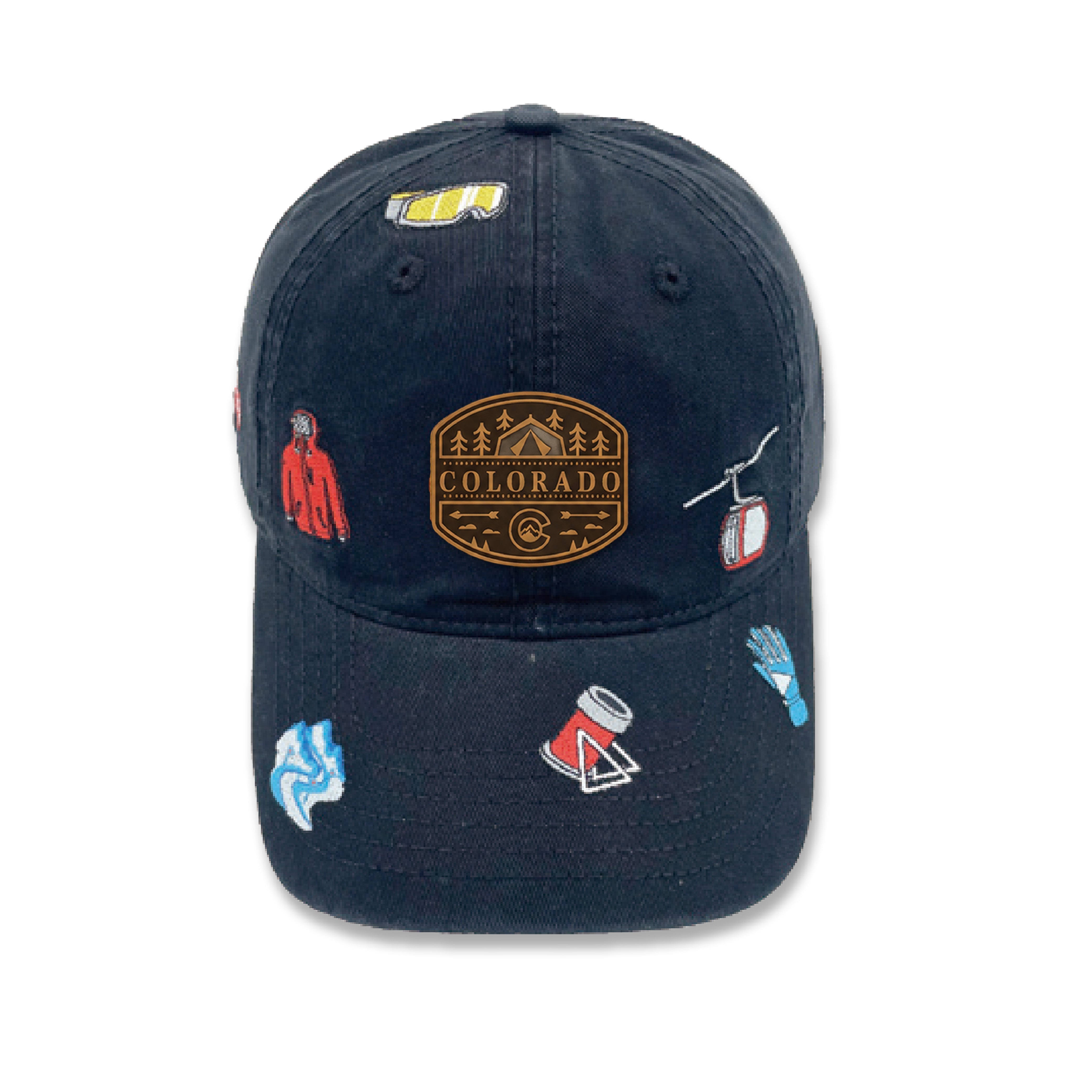 Vail & Breckenridge Colorado Embroidered Baseball Cap ¨C Ski Resort Hat
