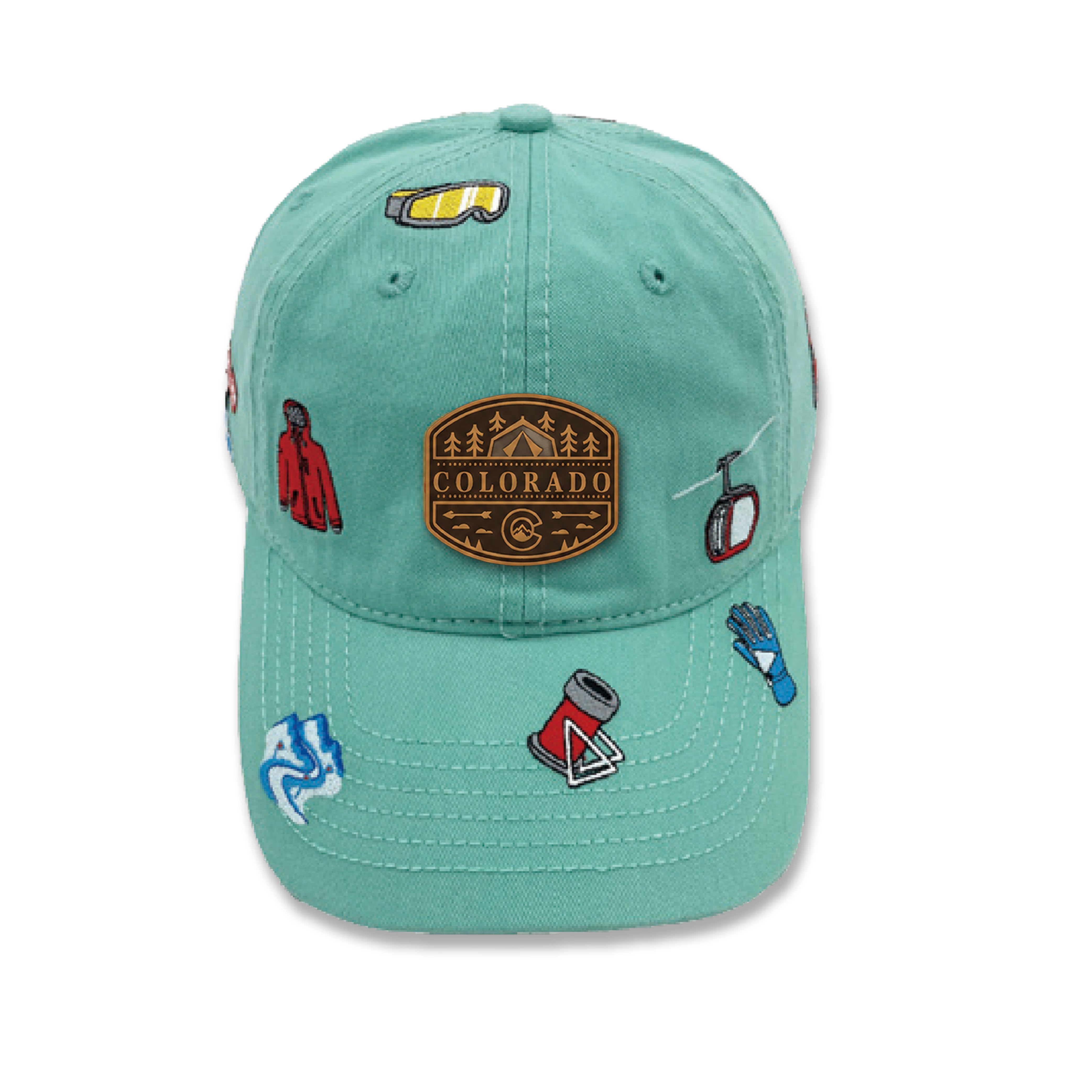 Vail & Breckenridge Colorado Embroidered Baseball Cap ¨C Ski Resort Hat