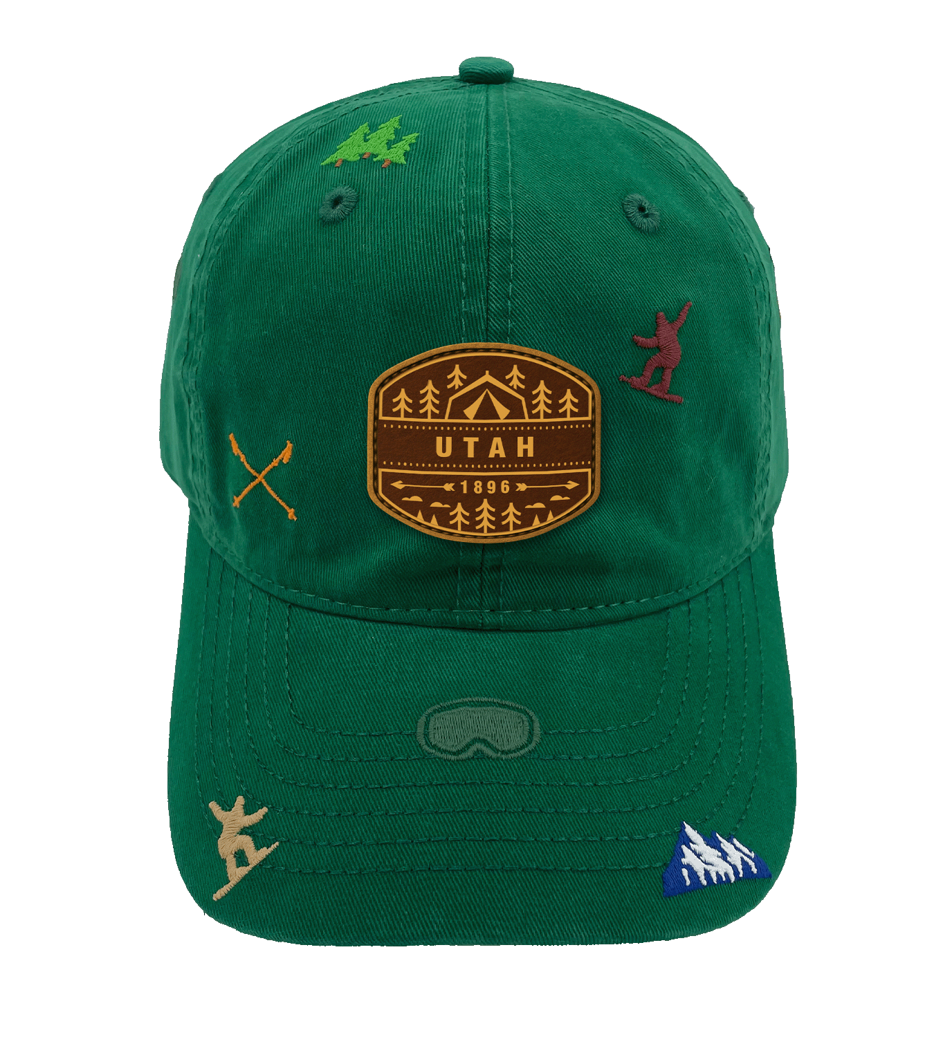 Snowbird Utah Embroidery Baseball Cap ¨C Winter Mountain Adventure Hat for Ski and Outdoor Lovers