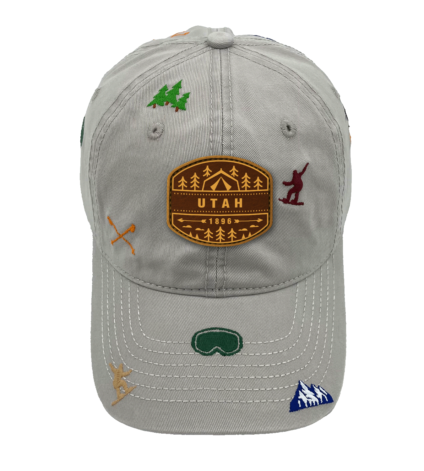 Snowbird Utah Embroidery Baseball Cap ¨C Winter Mountain Adventure Hat for Ski and Outdoor Lovers