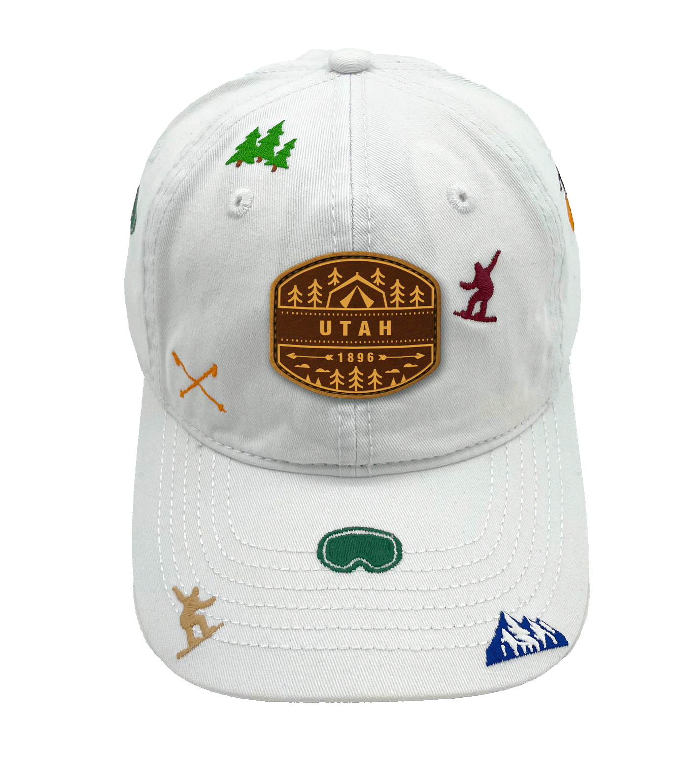 Snowbird Utah Embroidery Baseball Cap ¨C Winter Mountain Adventure Hat for Ski and Outdoor Lovers