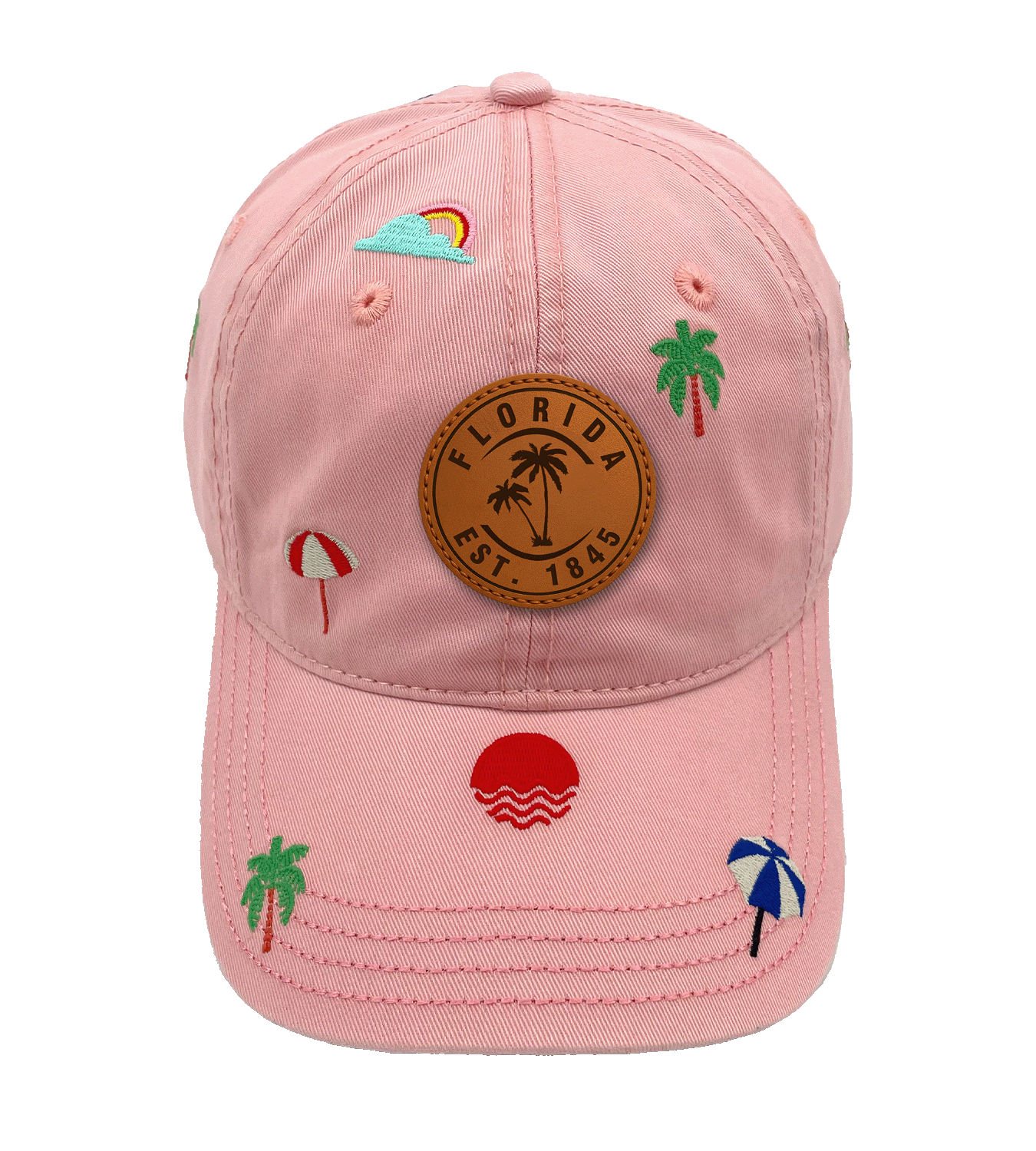 Florida Embroidery Baseball Cap ¨C Vacation Beach Hat for Ocean and Sunshine Lovers