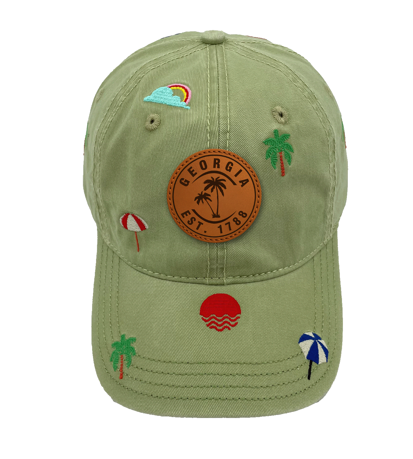 Georgia Embroidery Baseball Cap ¨C Vacation Beach Hat for Ocean and Sunshine Lovers