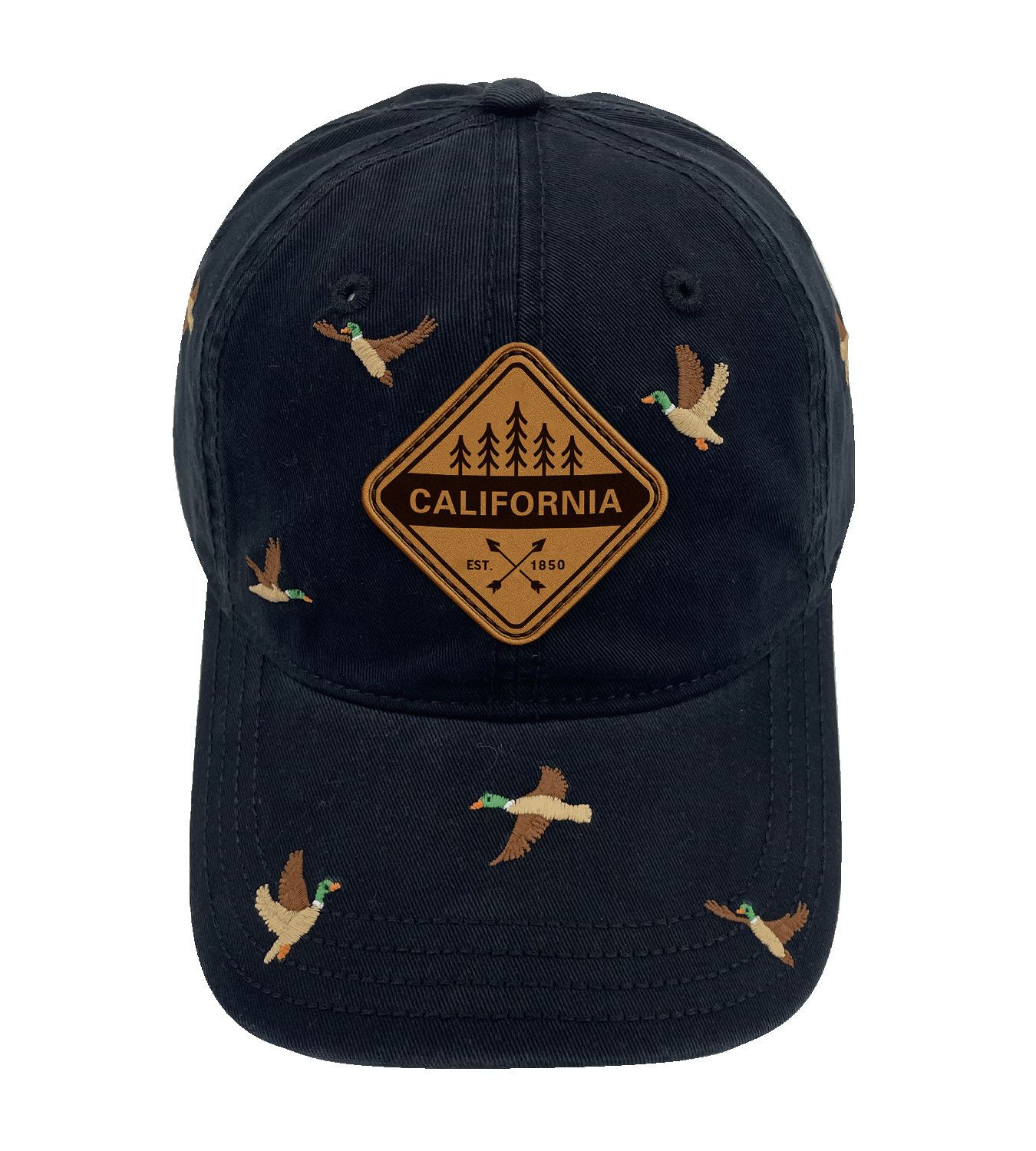 California Duck Embroidery Baseball Cap ¨C Outdoor Adventure Hat for Nature Lovers