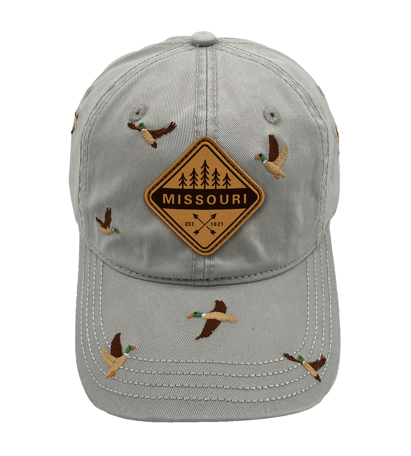 Missouri Duck Embroidered Baseball Cap ¨C Nature Wildlife Outdoor Adventure Hat for Travelers