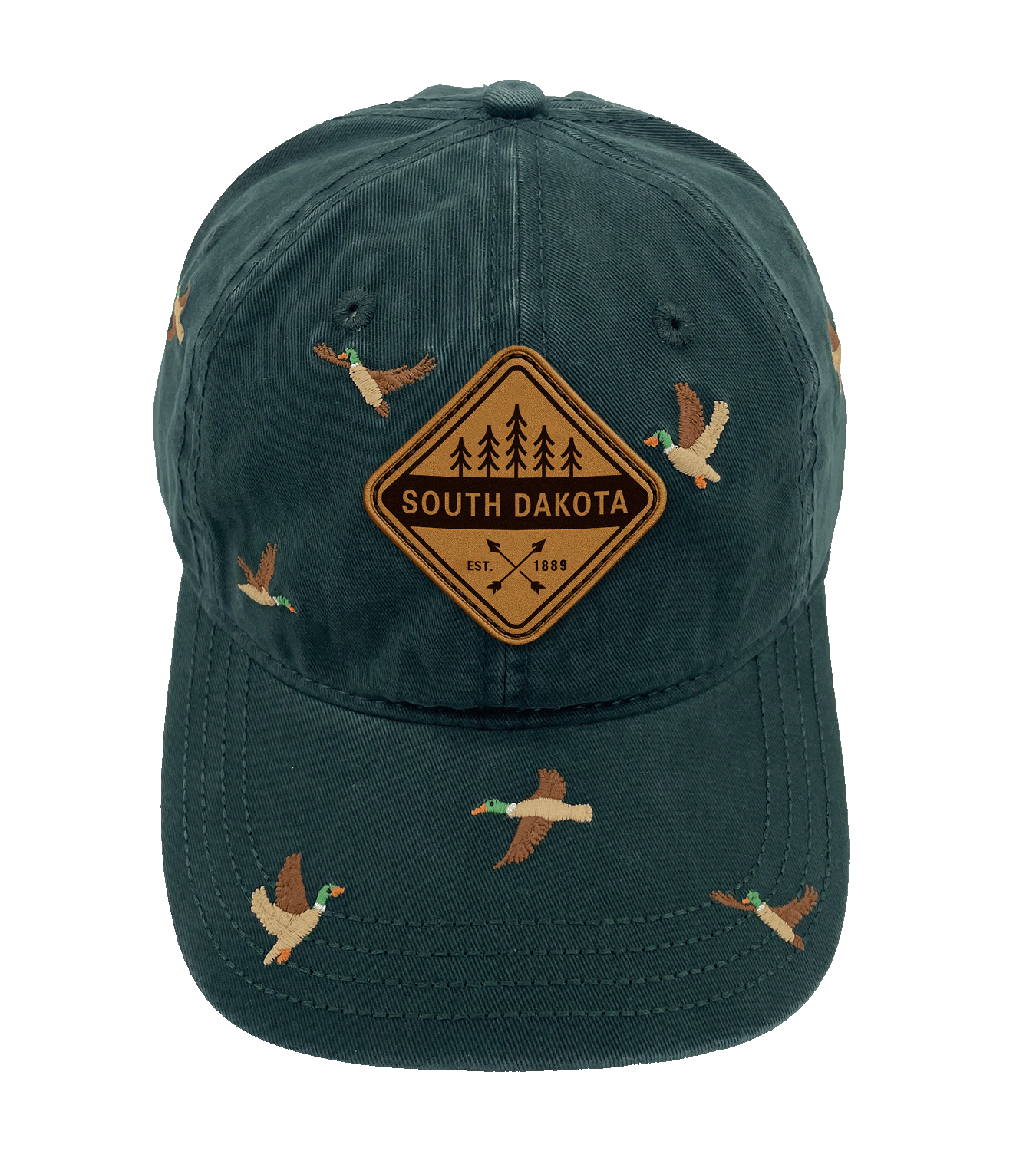 South Dakota Duck Embroidered Baseball Cap ¨C Nature Wildlife Adventure Hat for Travelers
