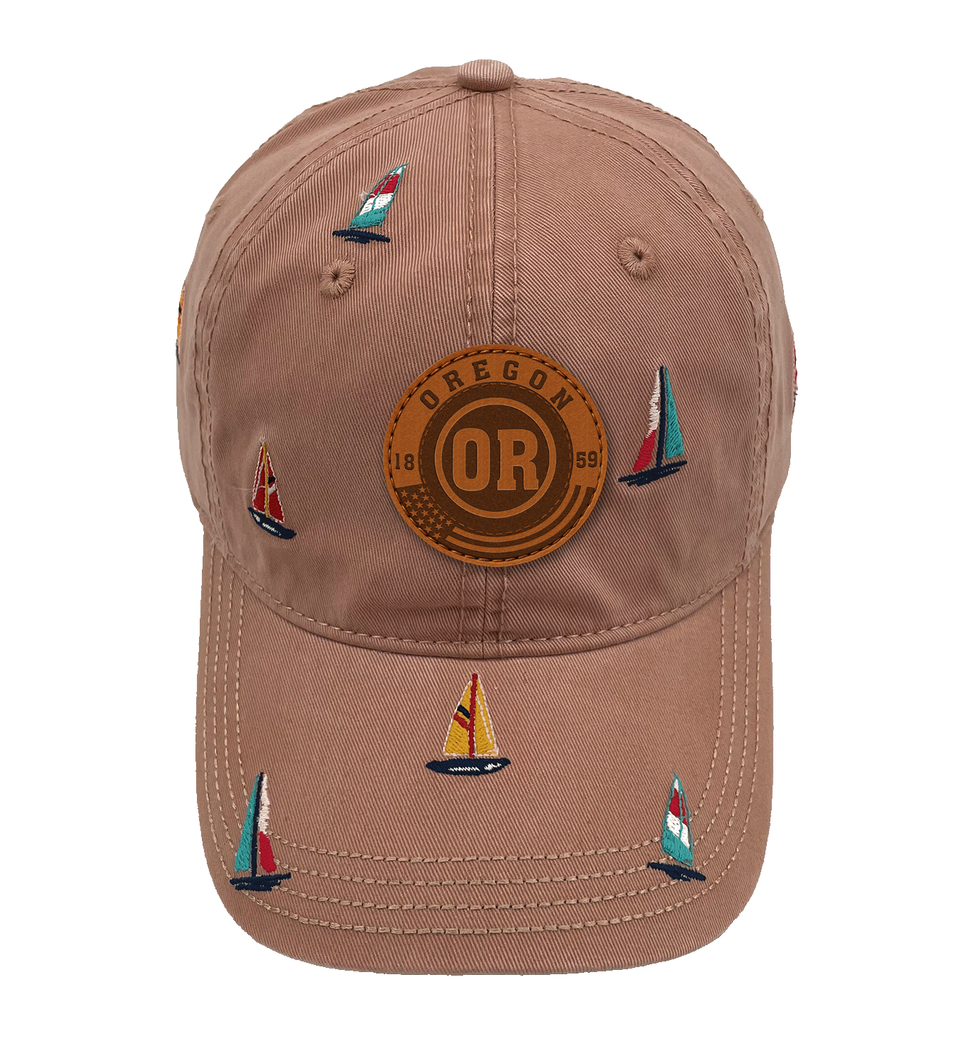 Oregon Sailing Baseball Cap ¨C Embroidered Coastal Adventure Boat Hat for Travel
