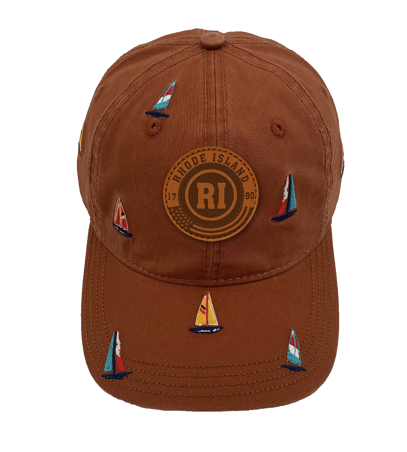 Rhode Island Sailing Baseball Cap ¨C Embroidered Nautical Boat Hat for Coastal Travel