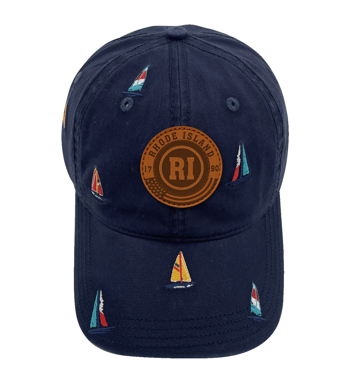 Rhode Island Sailing Baseball Cap ¨C Embroidered Nautical Boat Hat for Coastal Travel